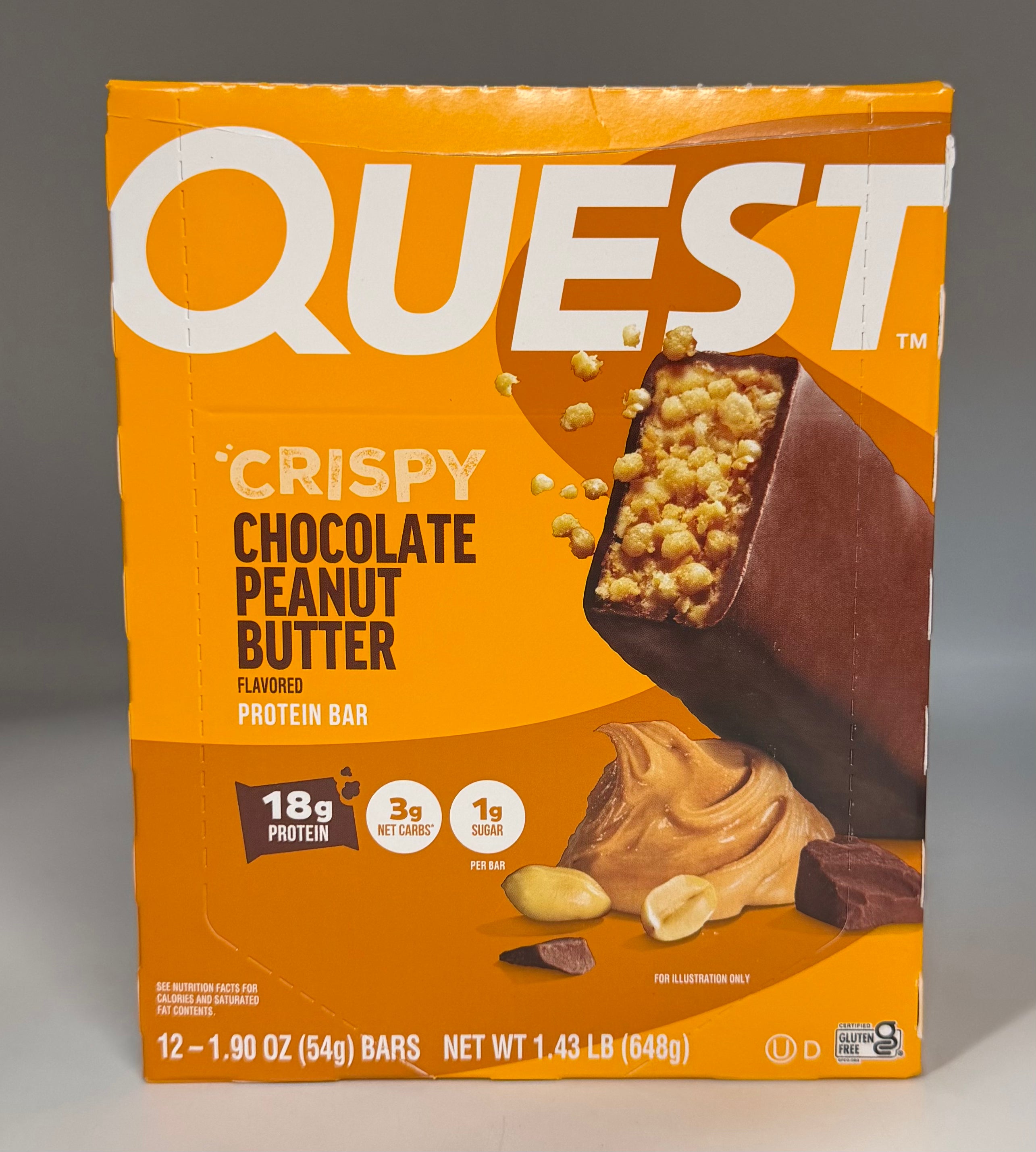 Quest Bar Crispy Chocolate Peanut Butter 12ct