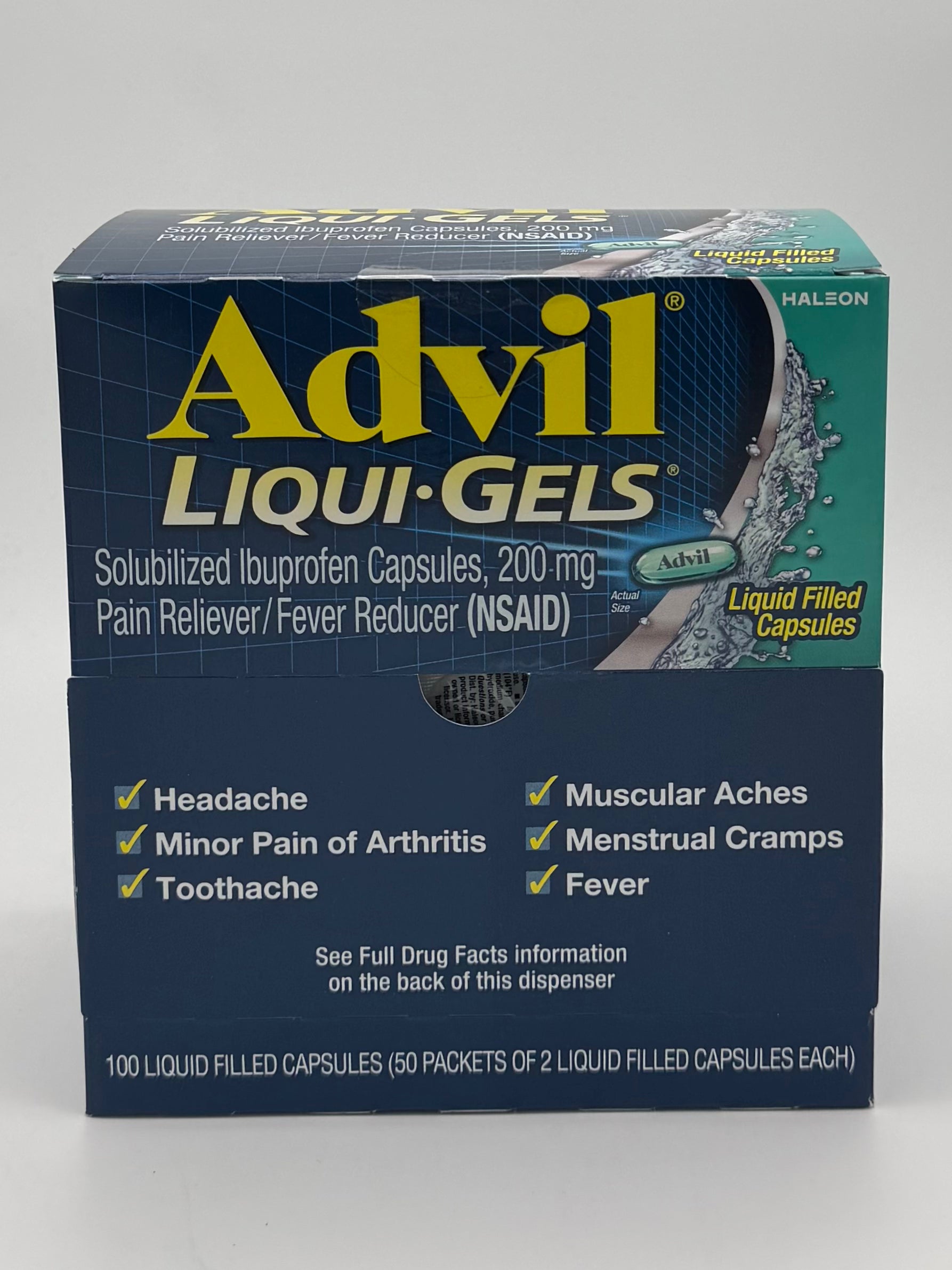 Advil Liqui-Gels Singles 50ct Pain Reliever /Fever