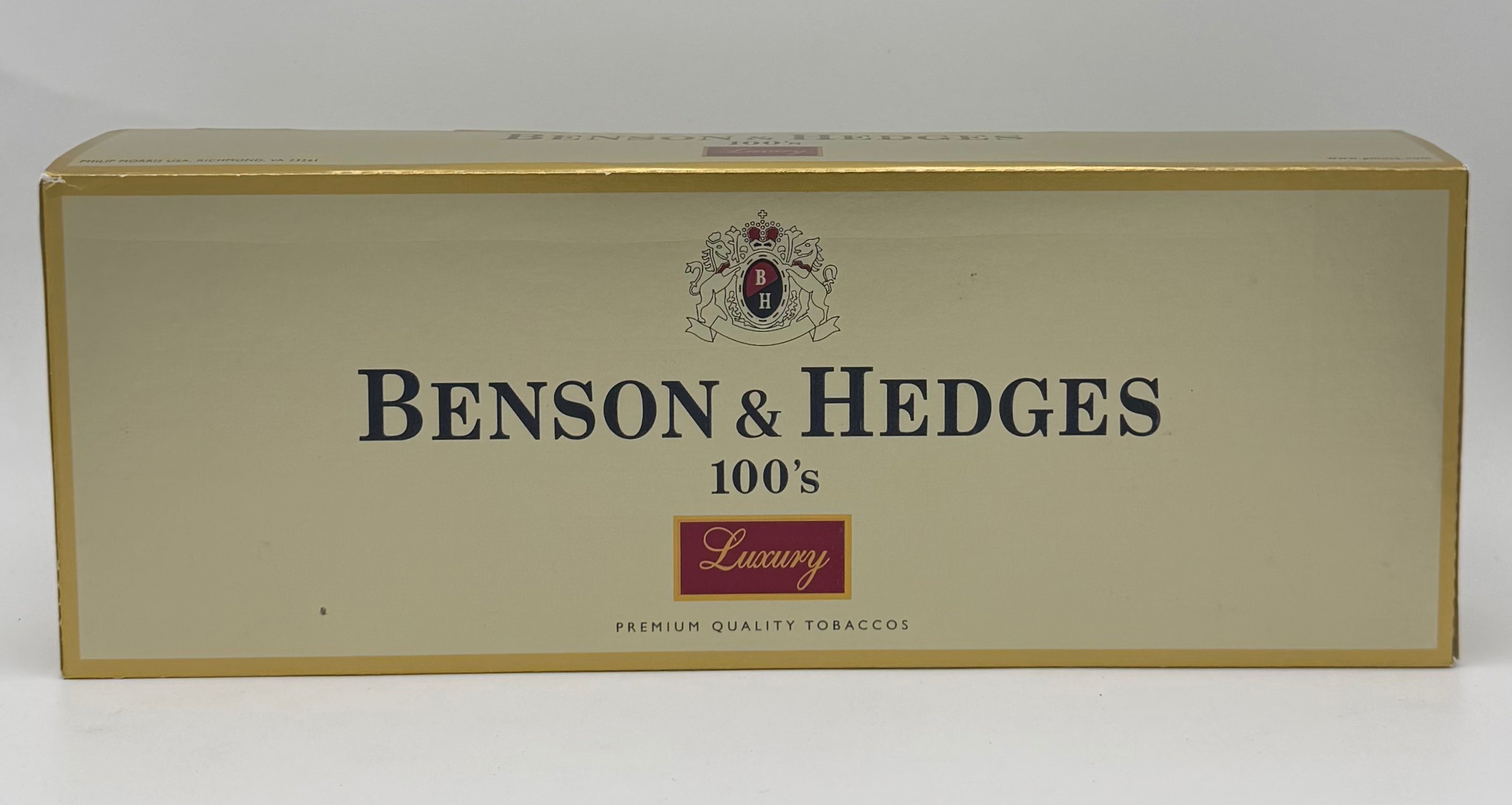 Benson & Hedges 100 Luxury Box Carton