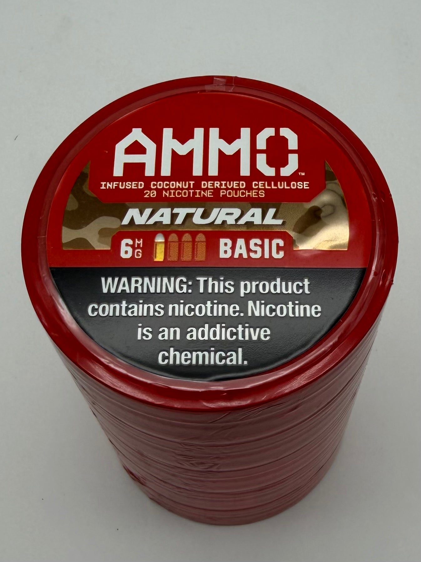 Ammo Natural Basic 6mg 5ct 20 Nicotine Pouches