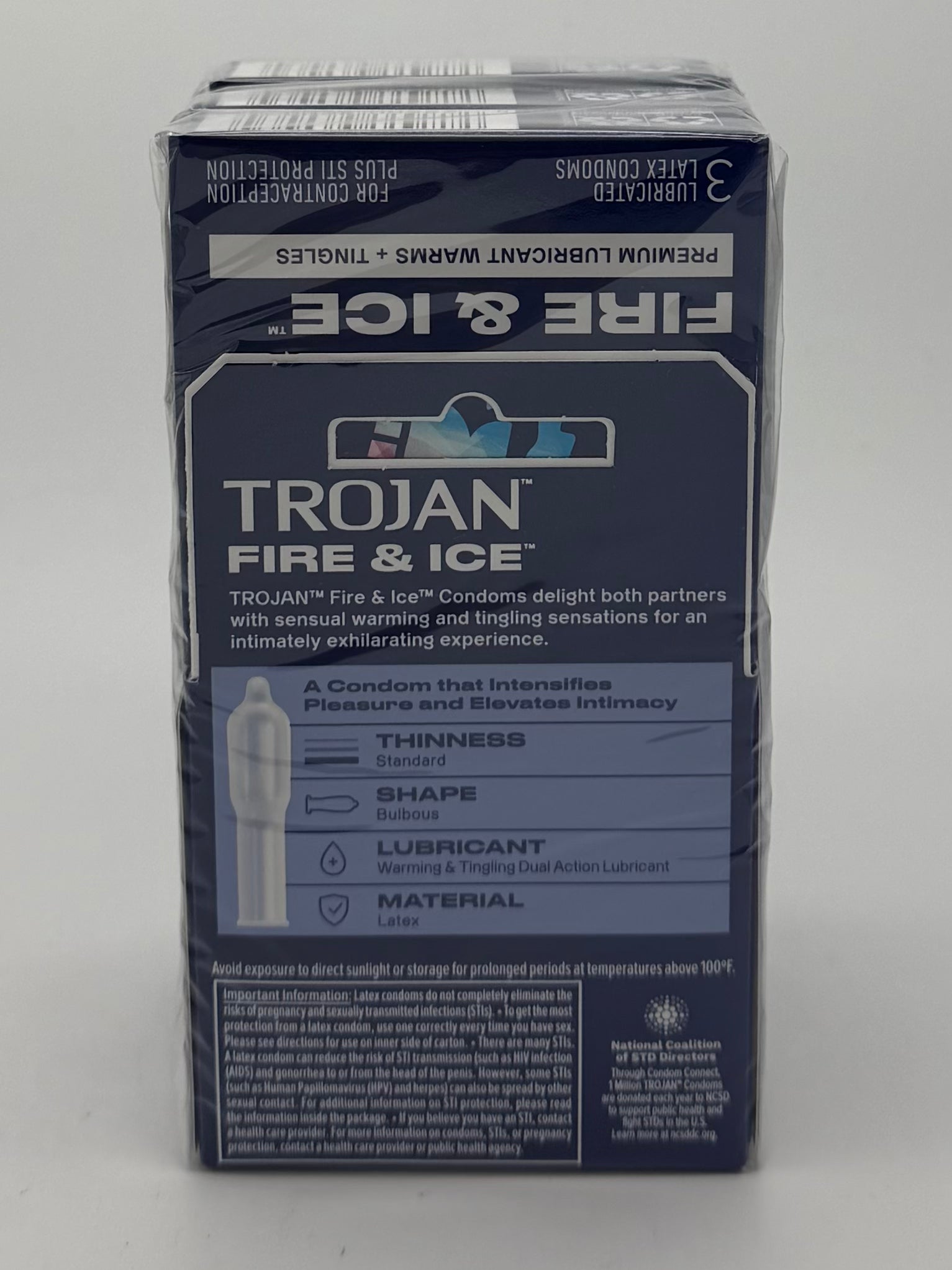 Trojan Pleasures Fire & Ice Condoms 6/3pk