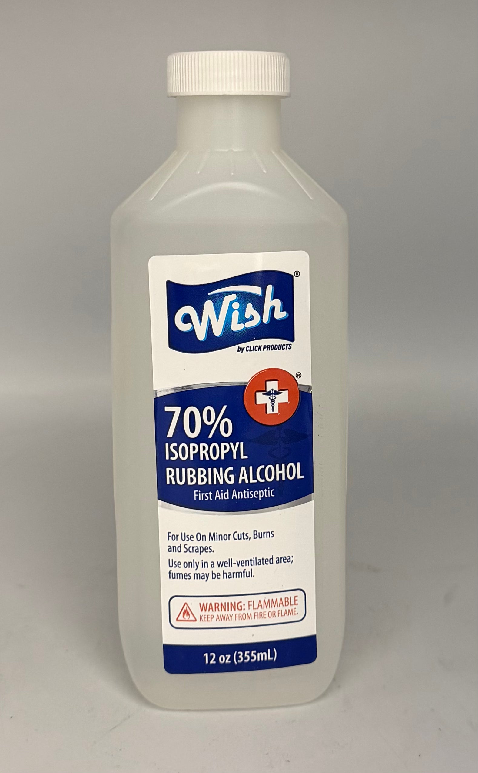 Wish Rubbing Alcohol 70% 12oz
