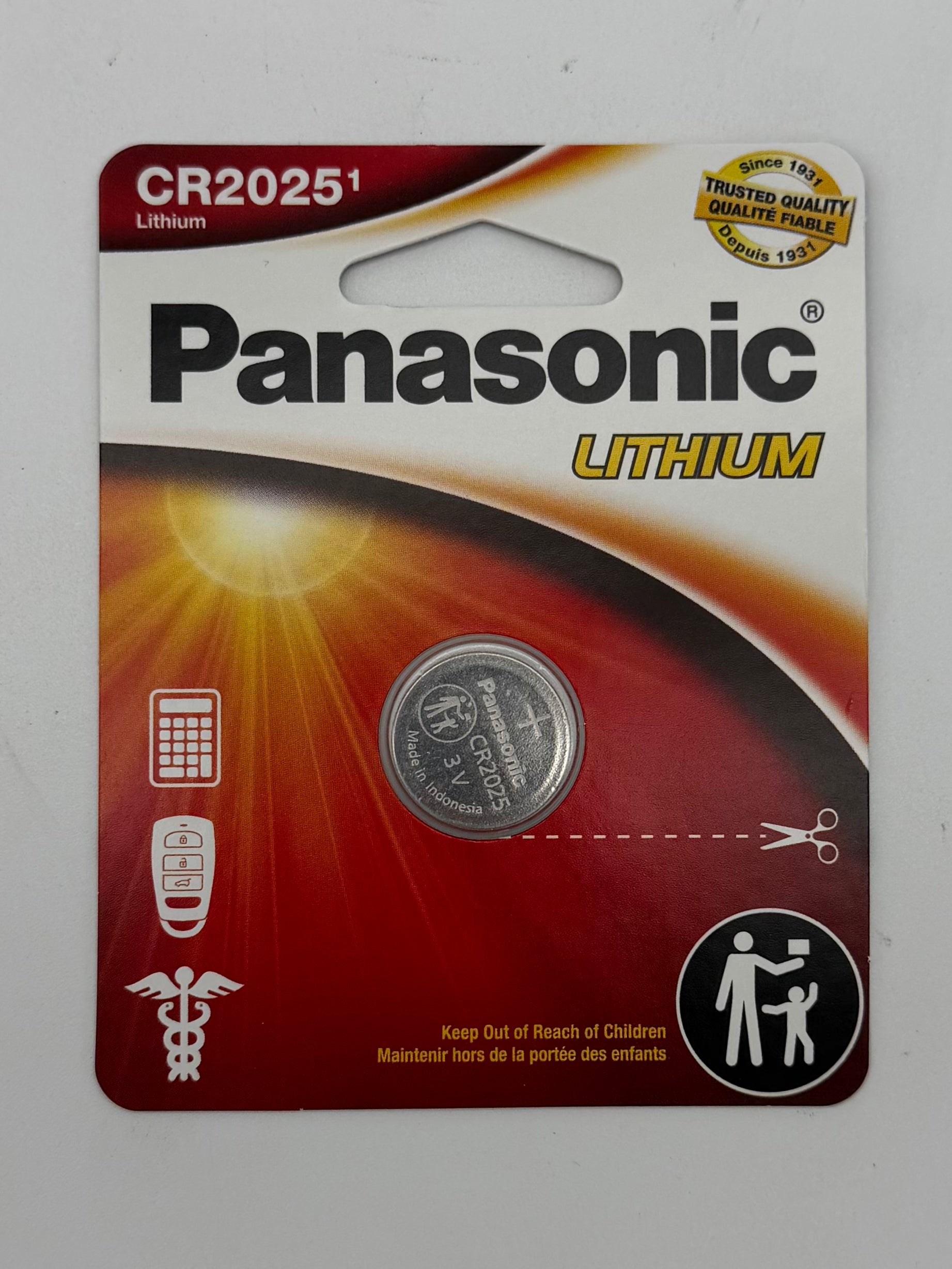 Panasonic Lithium CR2025 1pk