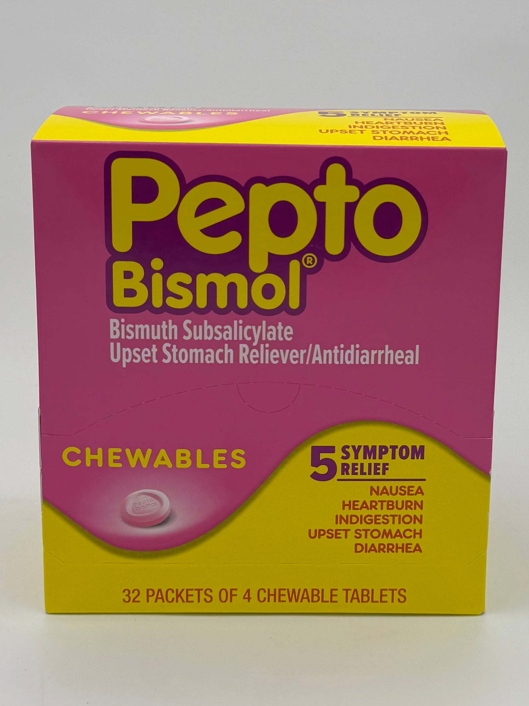 Pepto Bismol 32Pk of 4 Chewable Tabs
