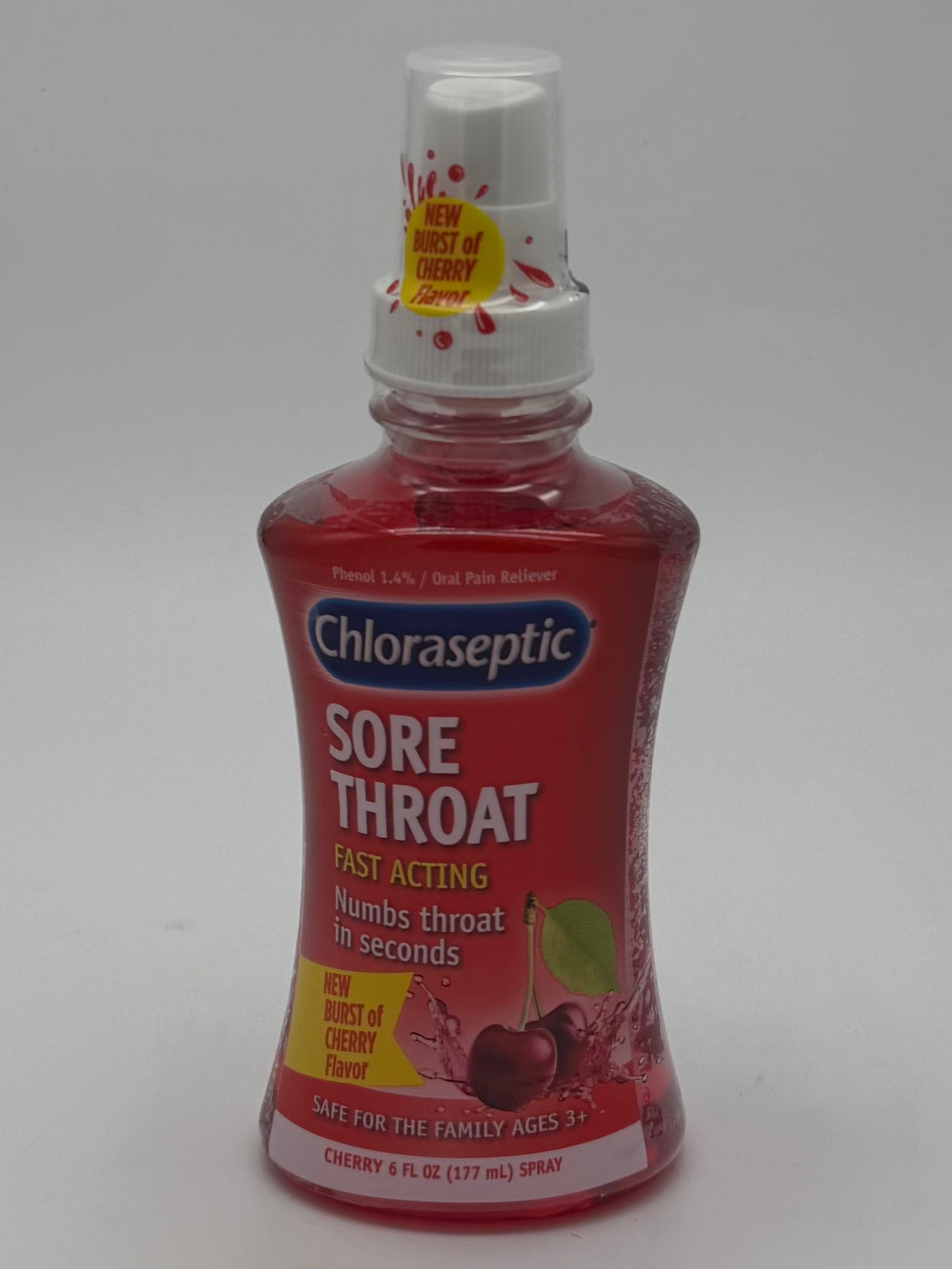 Chloraseptic Soar Throat Cherry 6oz Numb