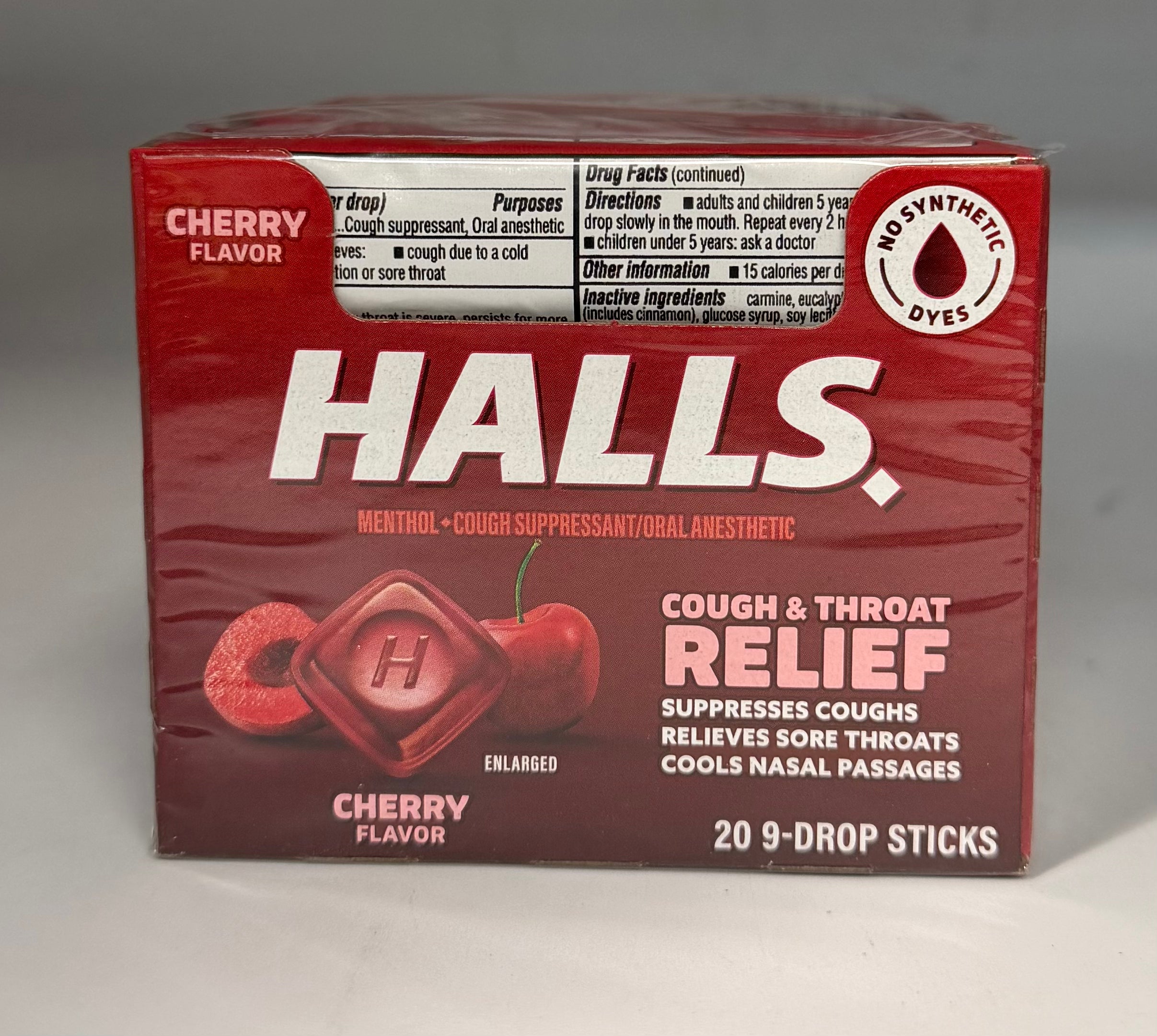 Halls (USA) Cherry Triple Soothing Action 20/9ct