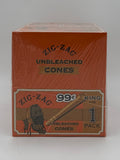 Zig-Zag $.99 King Size Unbleached Cones 24ct