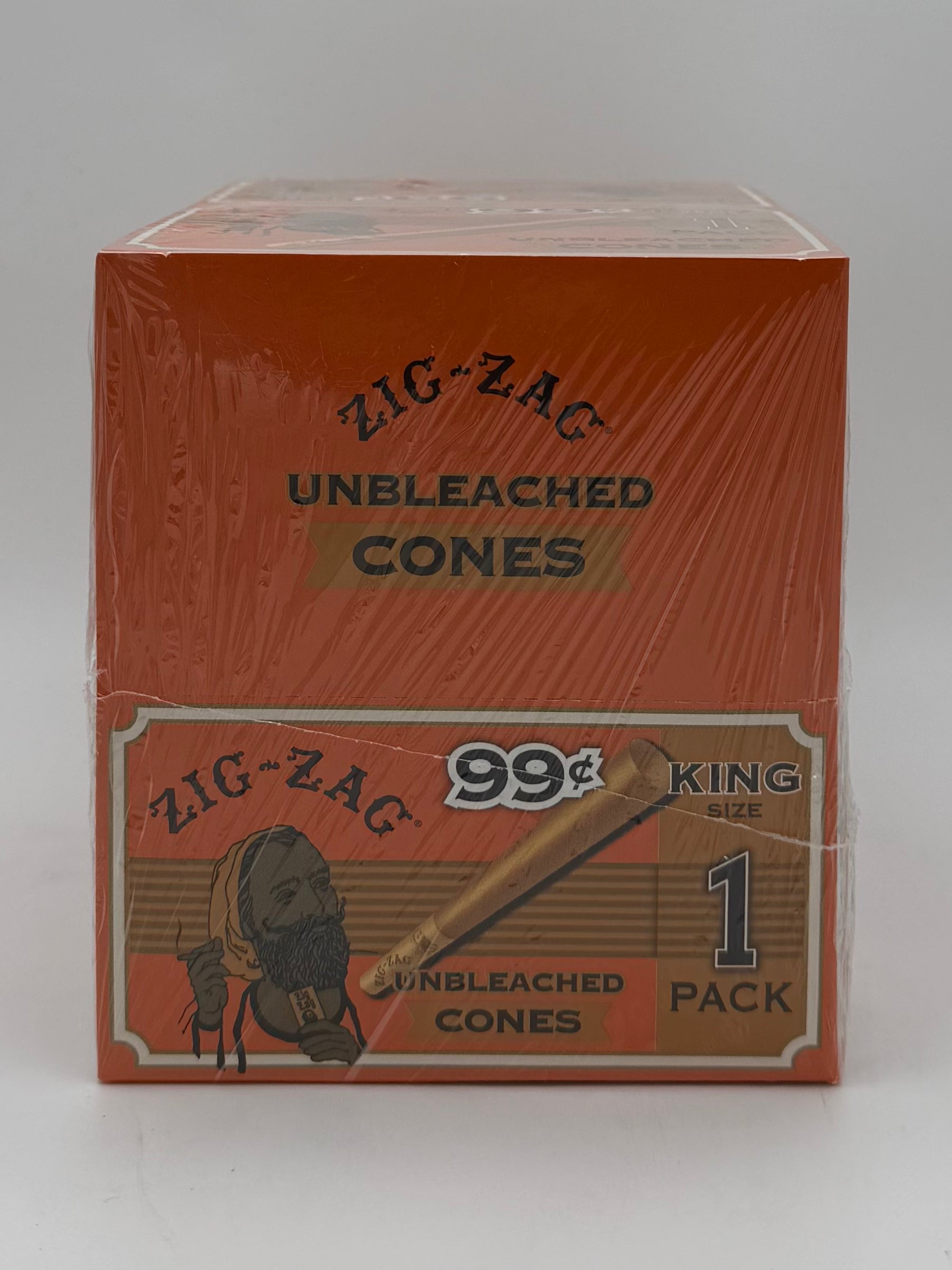 Zig-Zag $.99 King Size Unbleached Cones 24ct