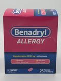 Benadryl Allergy Tablets Single 25ct