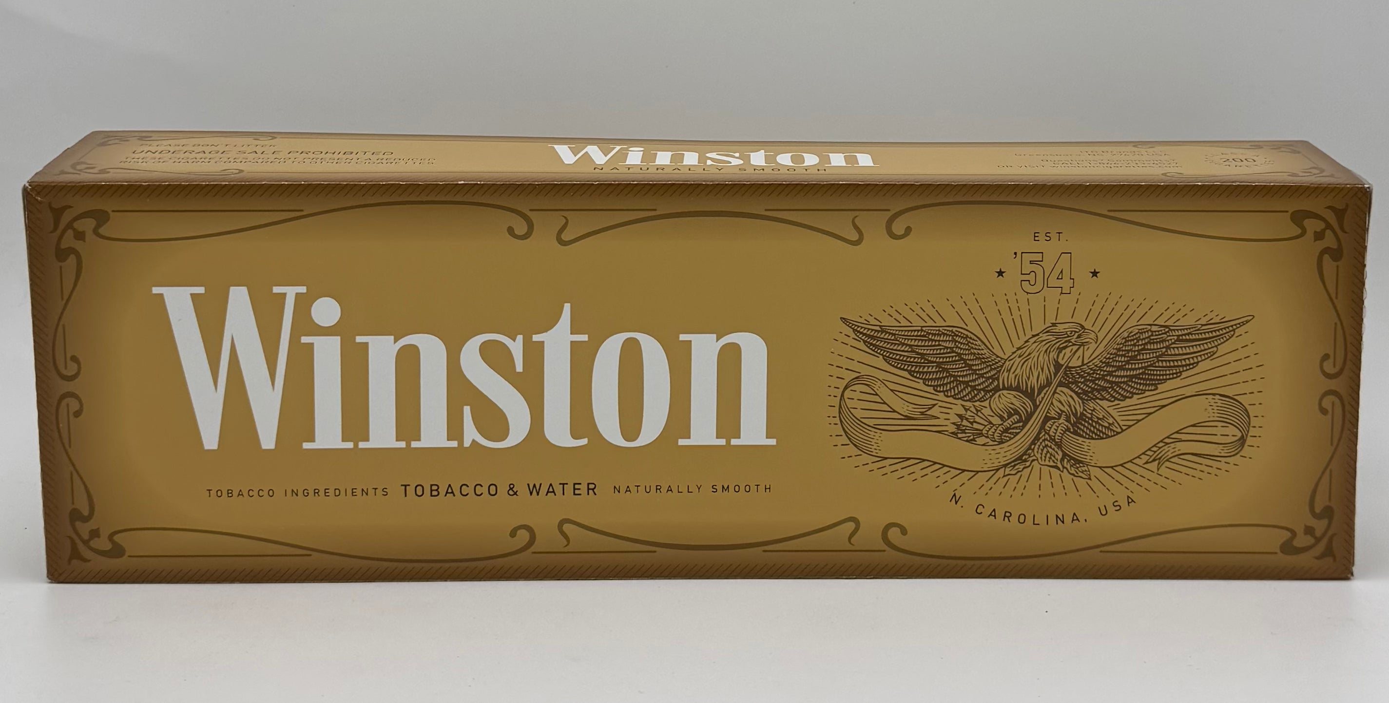 Winston Gold King Box 200 Class A Cigarettes