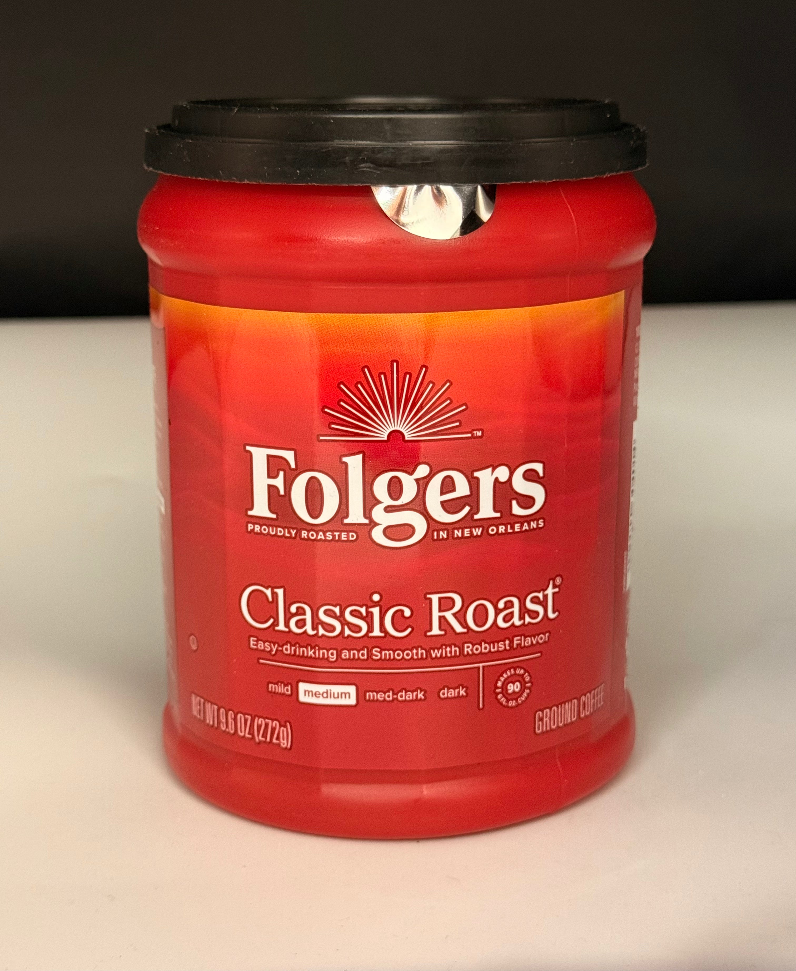 Folgers Medium Classic Roast Coffee 6/9.6oz (272g)