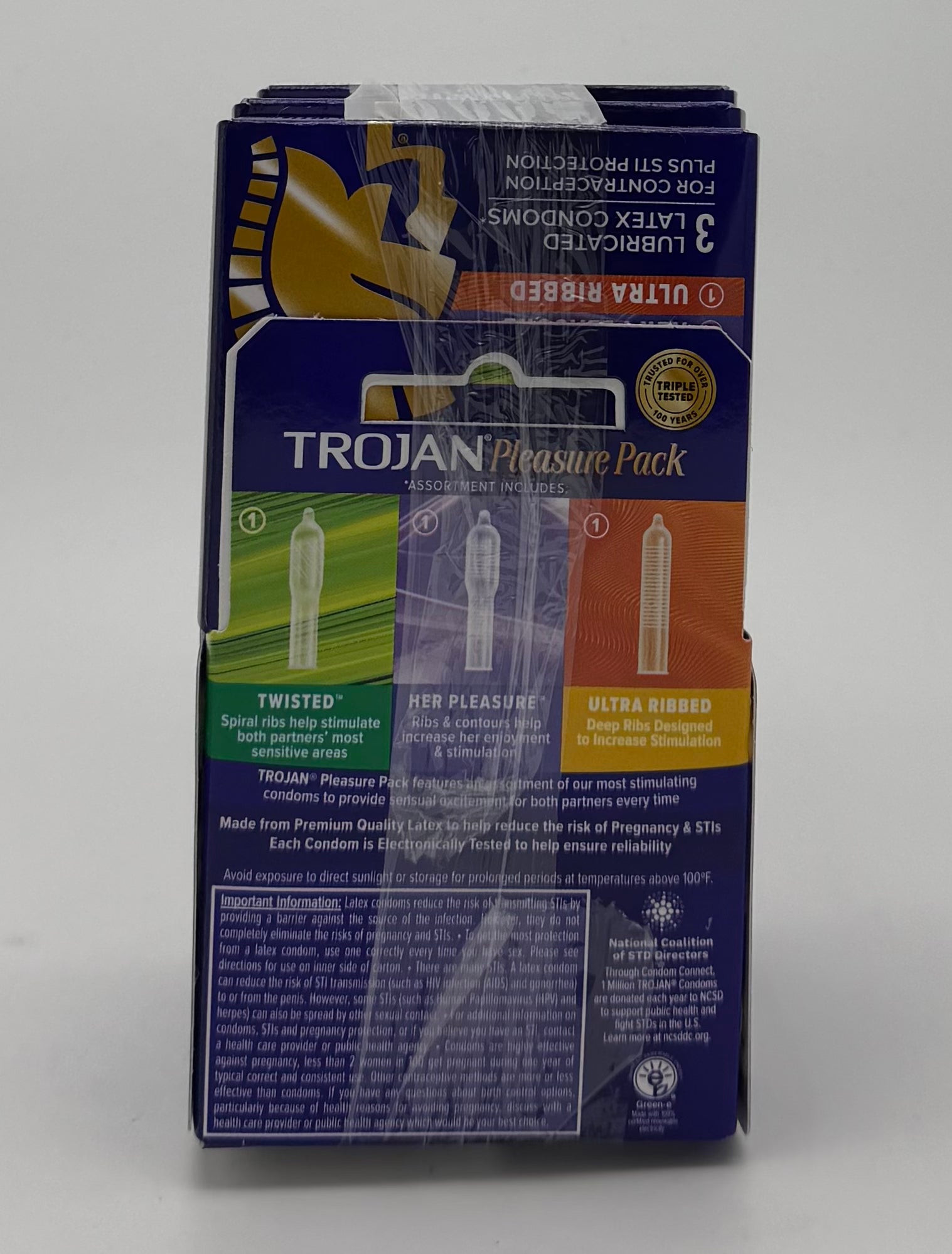 Trojan Sensations Pleasure Pack Condoms 6/3pk