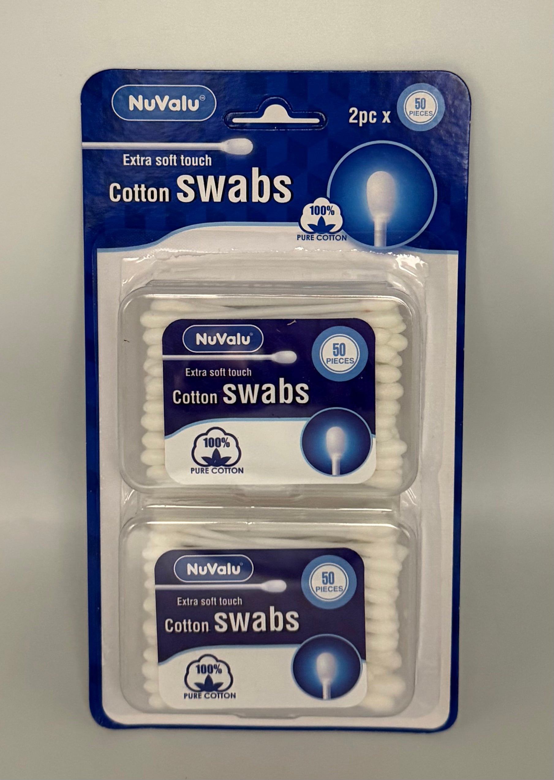 NuValu Cotton Swabs 2/50pk