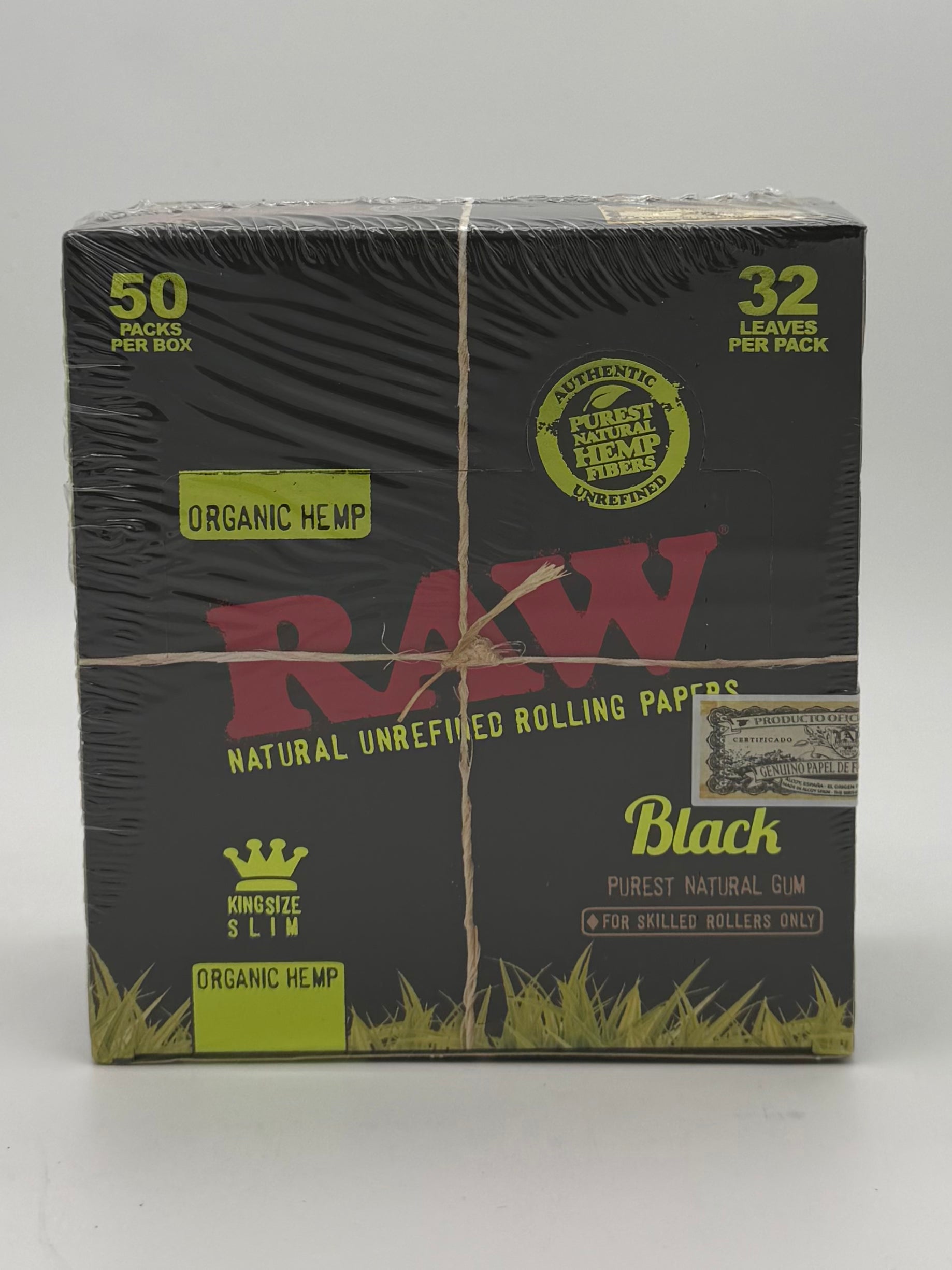 Raw Paper KSOr Slim Black 50ct