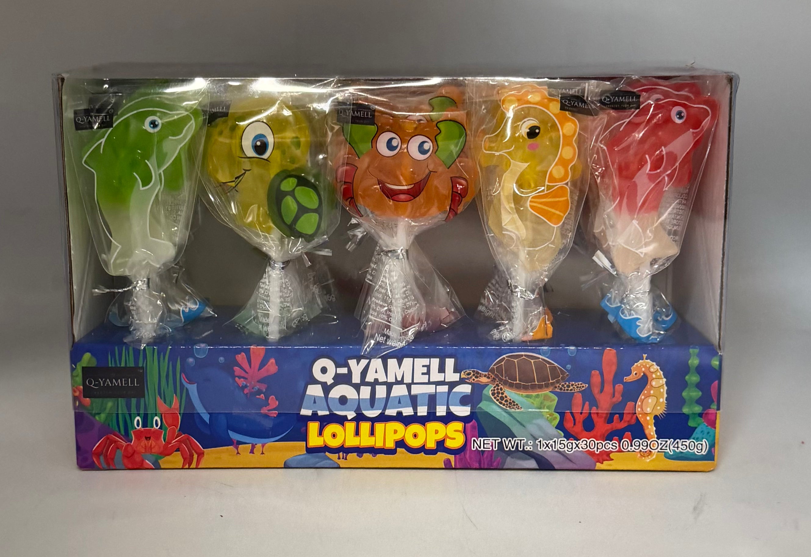 Q-Yamell Aquatic Lollipop 30ct