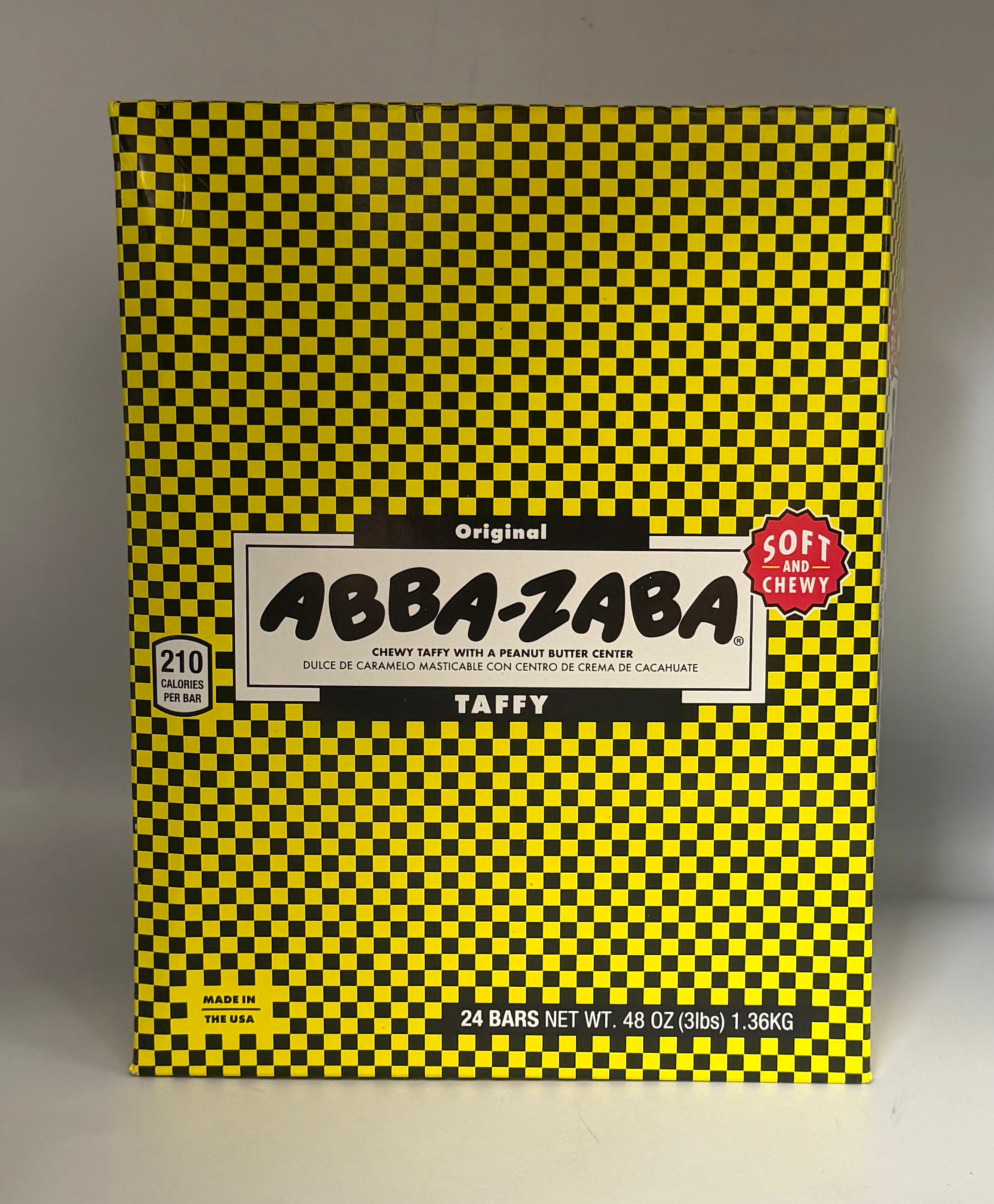 Abba-Zaba Chewy Taffy Peanut Butter 24/57g Net Wt.