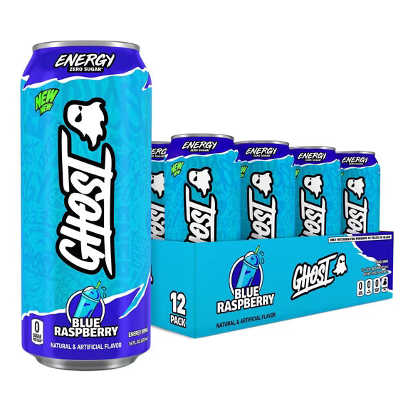 Ghost 12/16oz Blue Raspberry