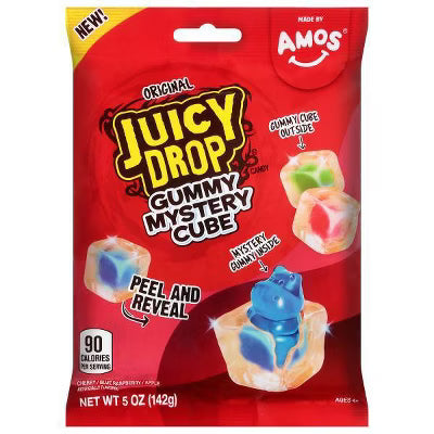 Amos Juicy Drop Gummy Mystery Cube Original 5oz