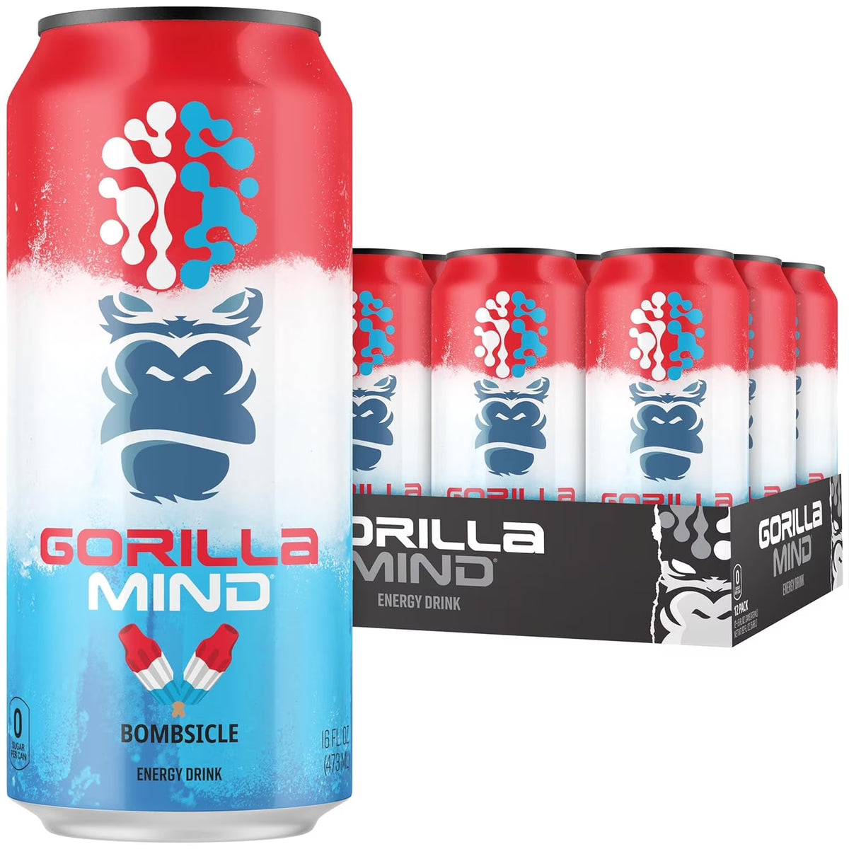 Gorilla Mind Energy Drink Bombsicle 12/16oz