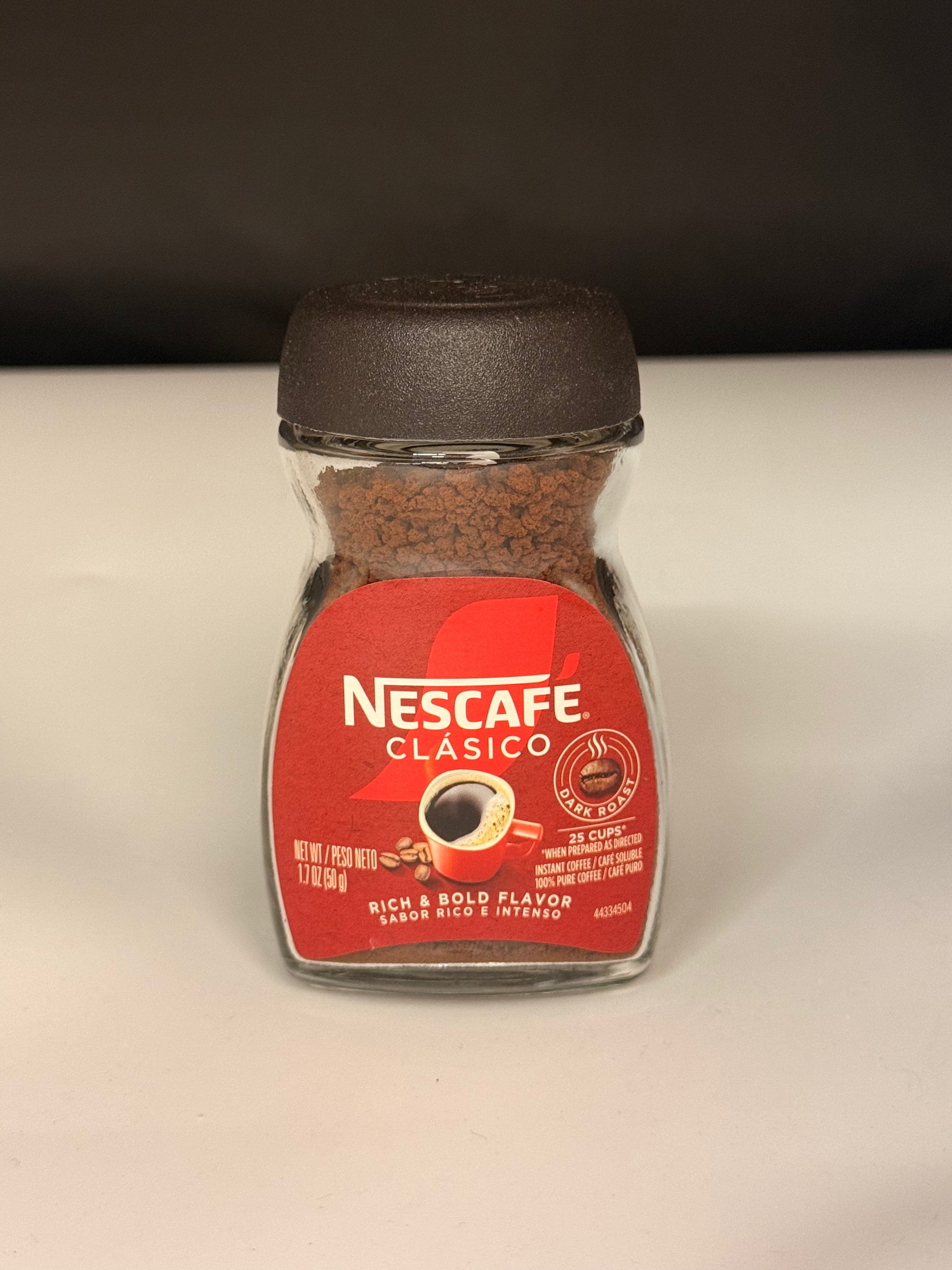 Nescafe Clasico 12/1.7oz Case (50gr) Dark Roast