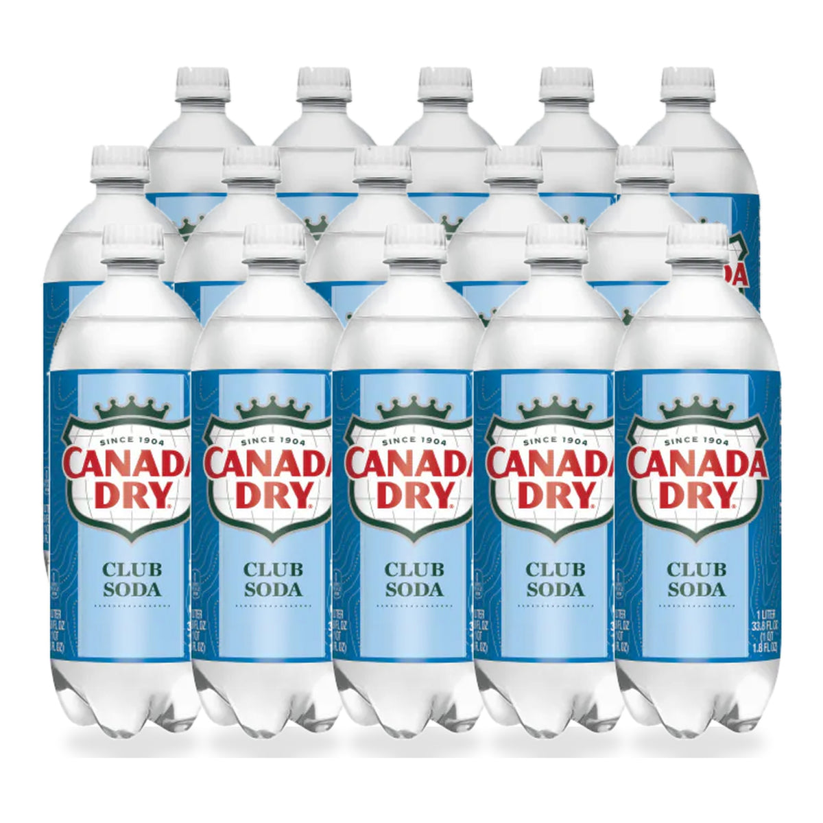 Canada Dry Club Soda 15/1L (33.8oz)
