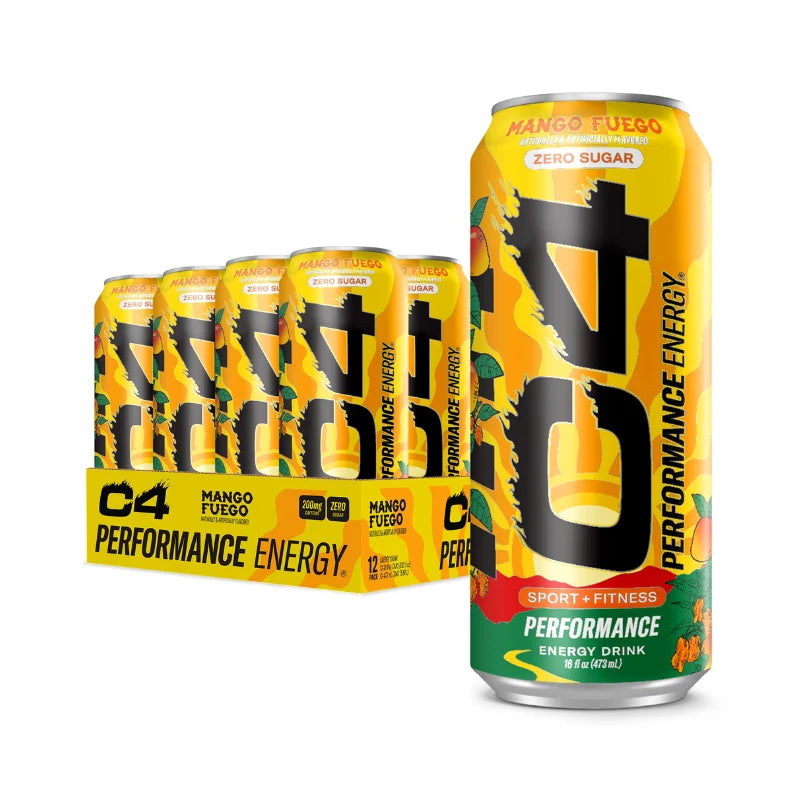 C4 Mango Fuego Energy Drink 12/16oz