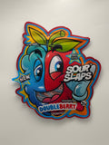 Sour Slaps Double Berry Strip Candy 3.4oz