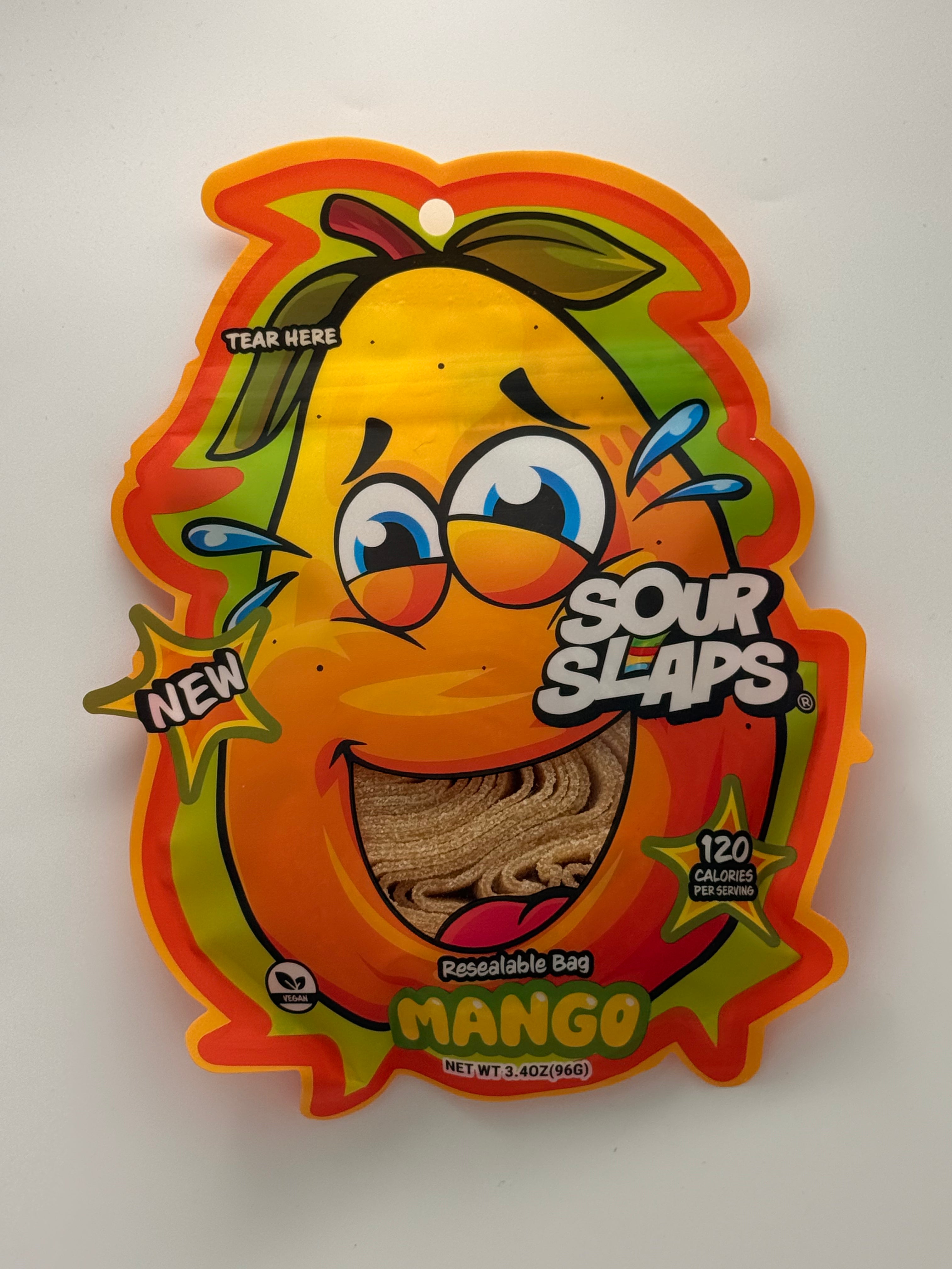 Sour Slaps Mango Strip Candy 3.4oz