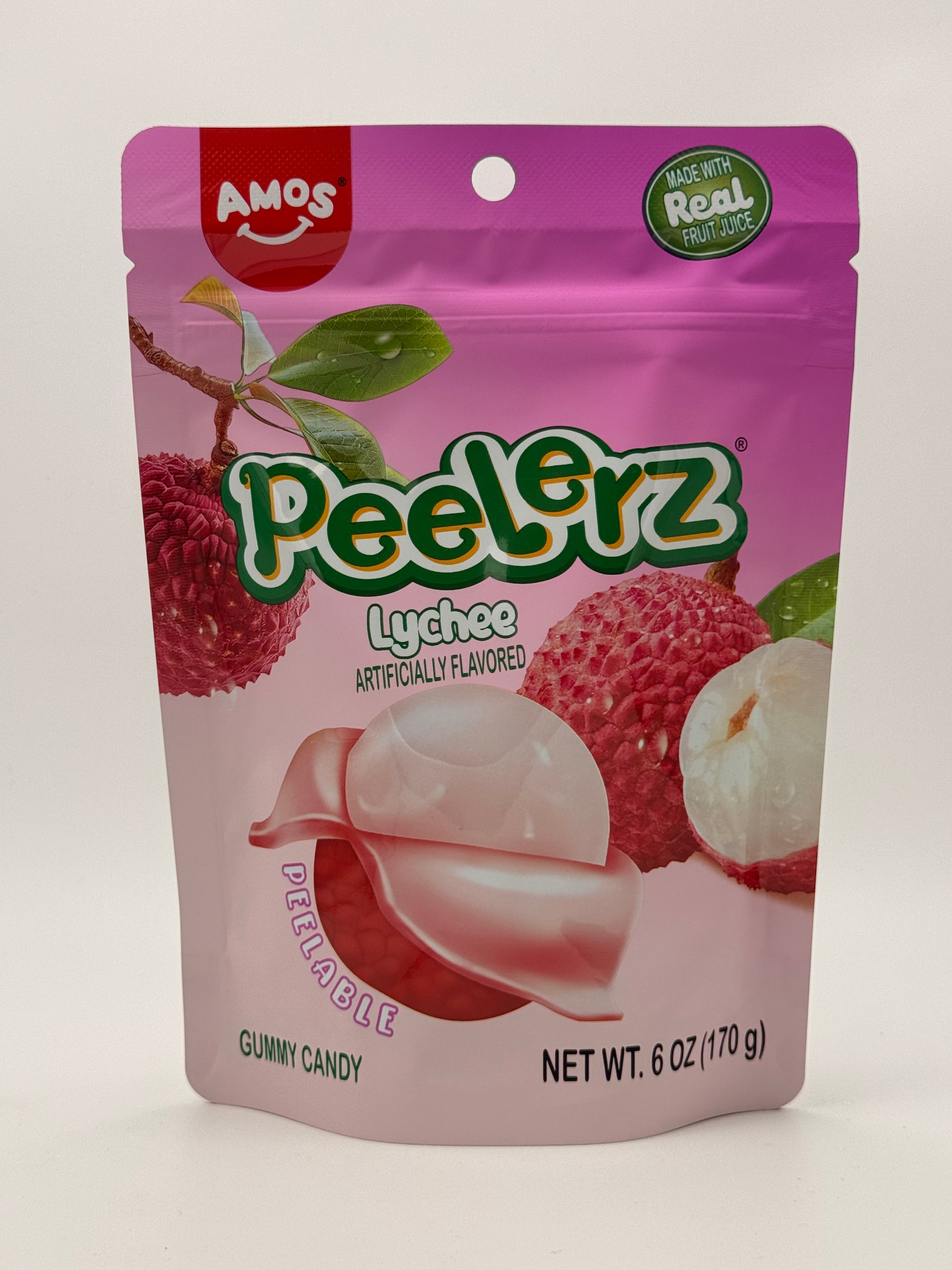 Peelerz Gummy Lychee 6oz 170g Peelable