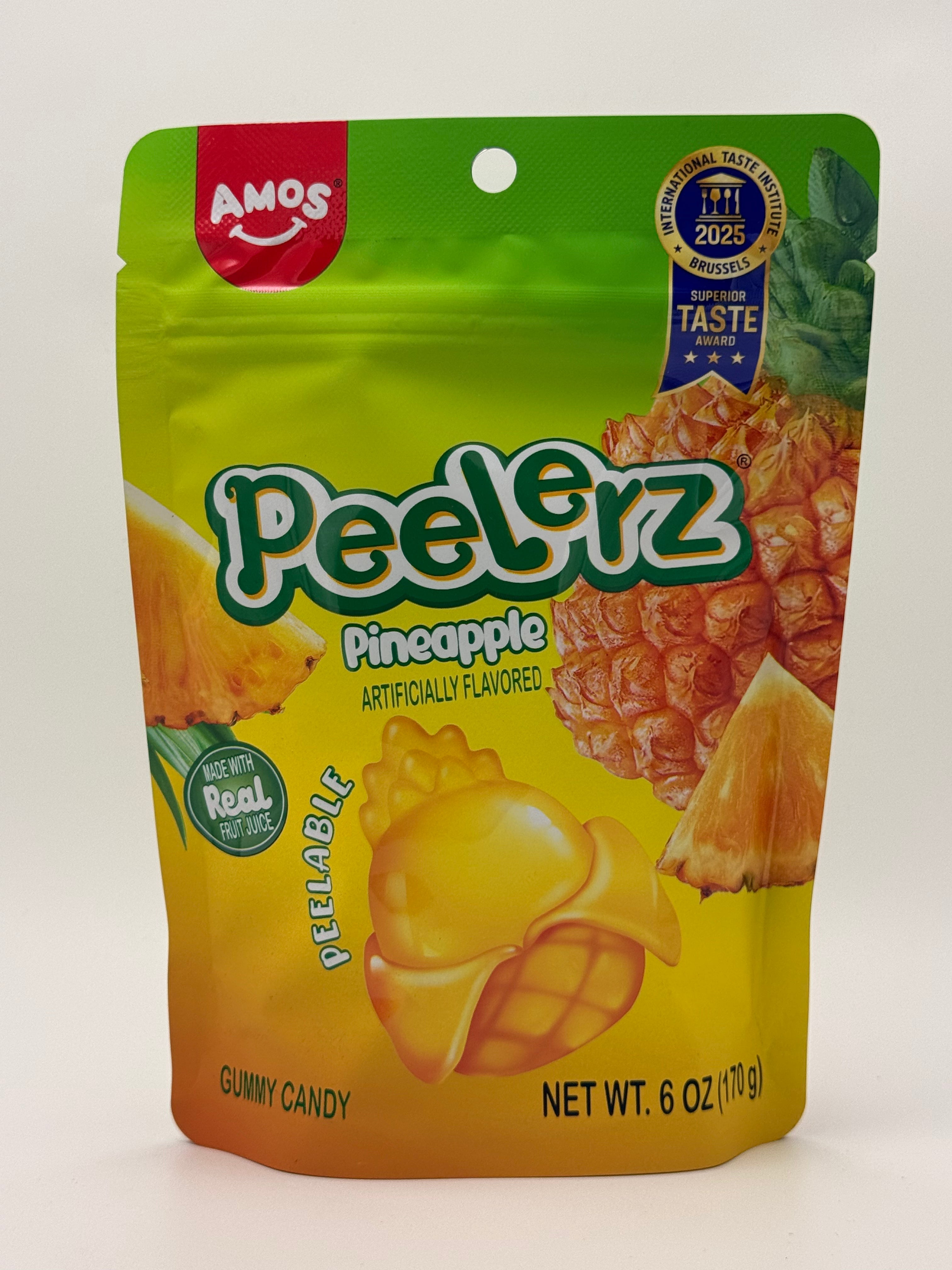 Peelerz Gummy Pineapple 6oz 170g Pealable