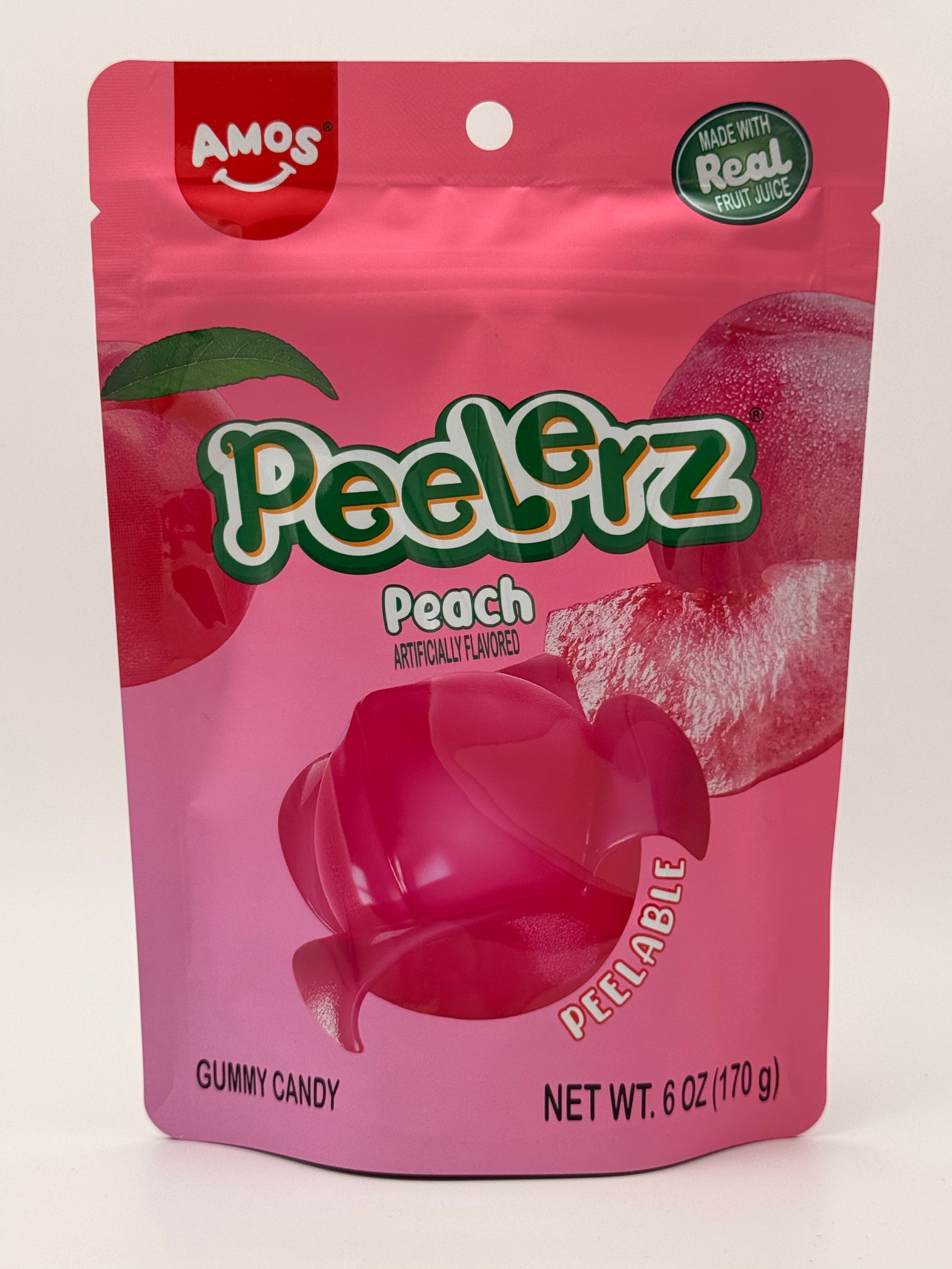 Peelerz Gummy Peach 6oz 170g Peelable