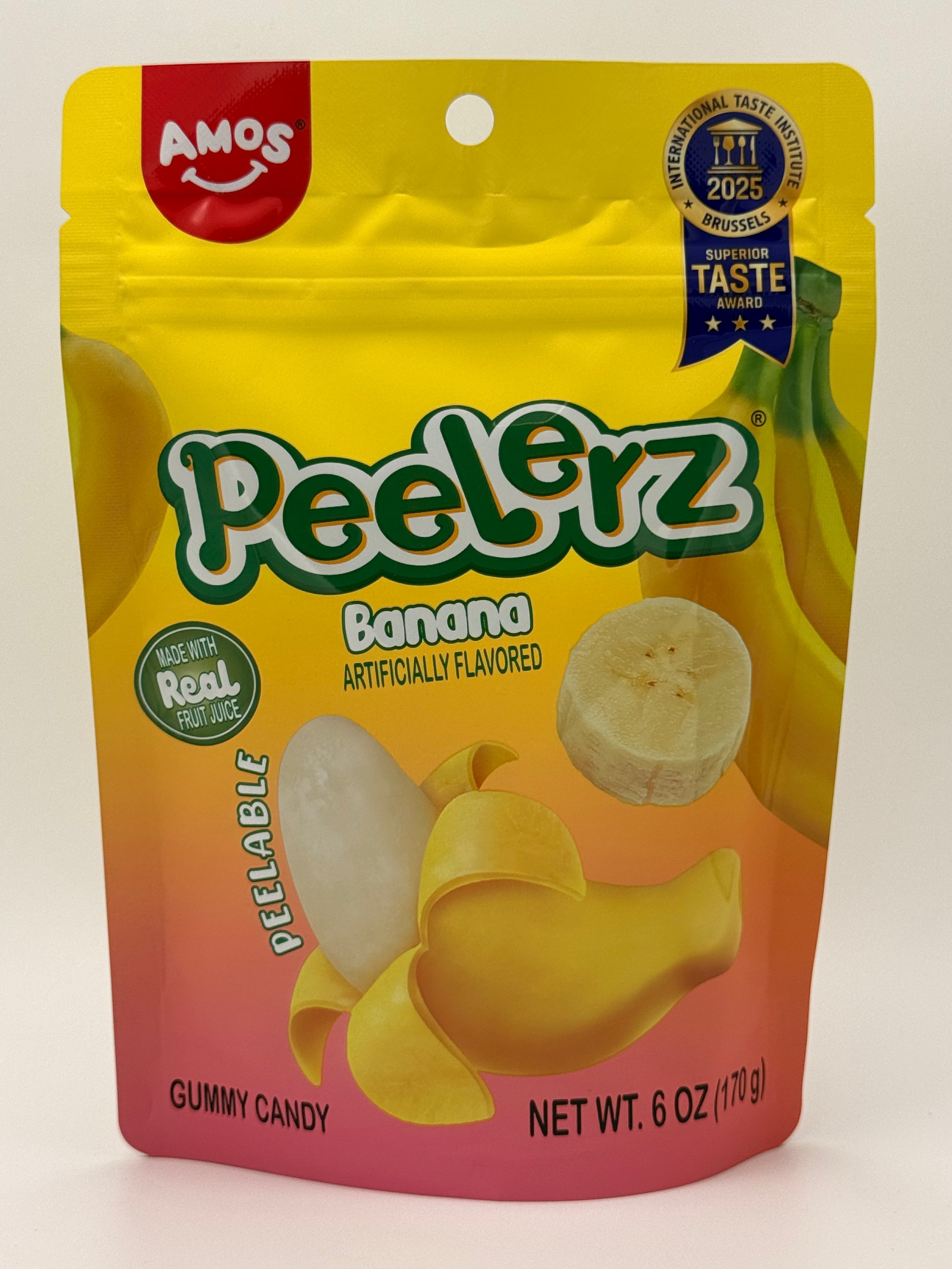Peelerz Gummy Banana 6oz 170g Peelable