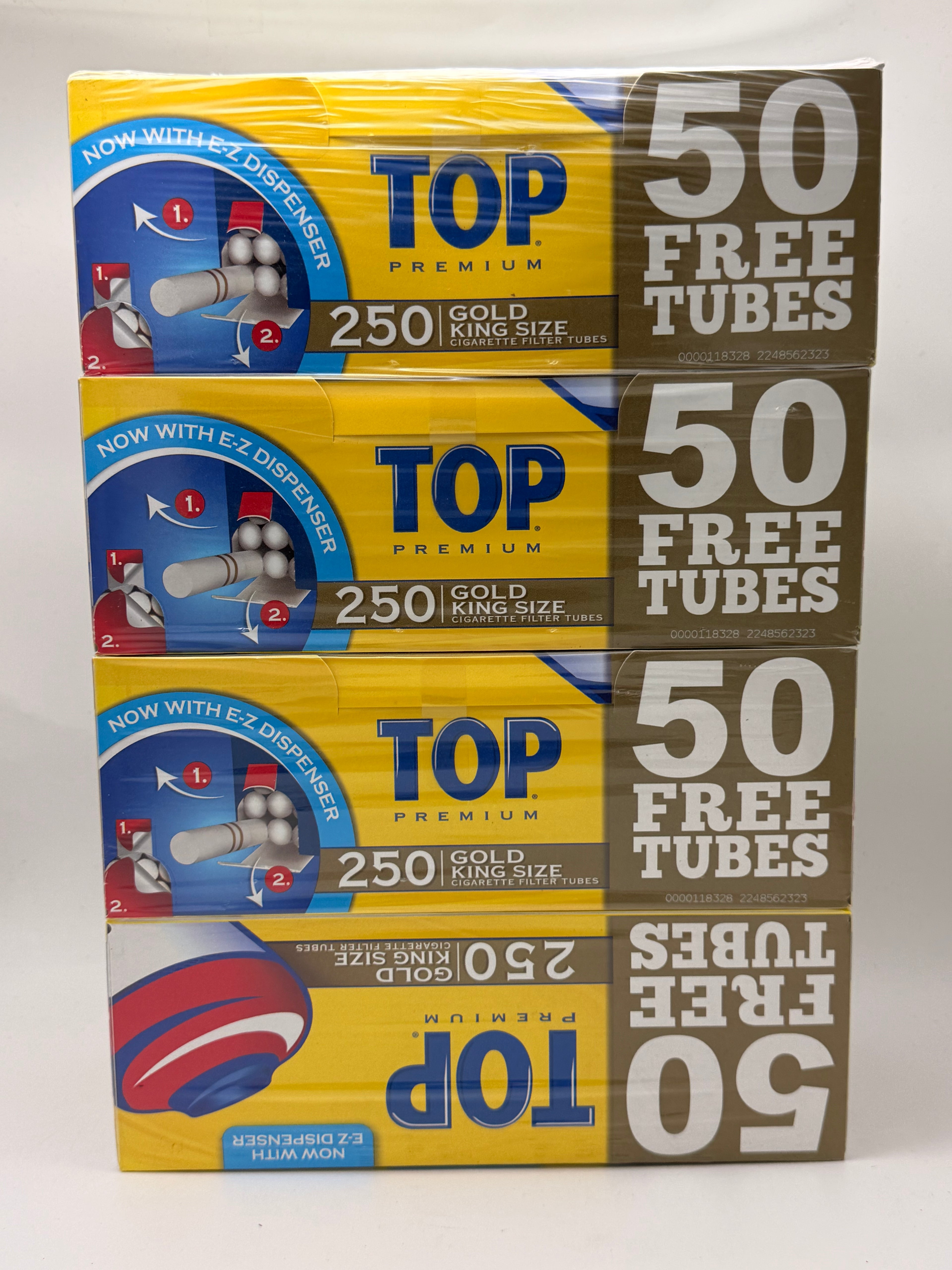 Top Cigarette Filter Tubes Gold King 4/250ct