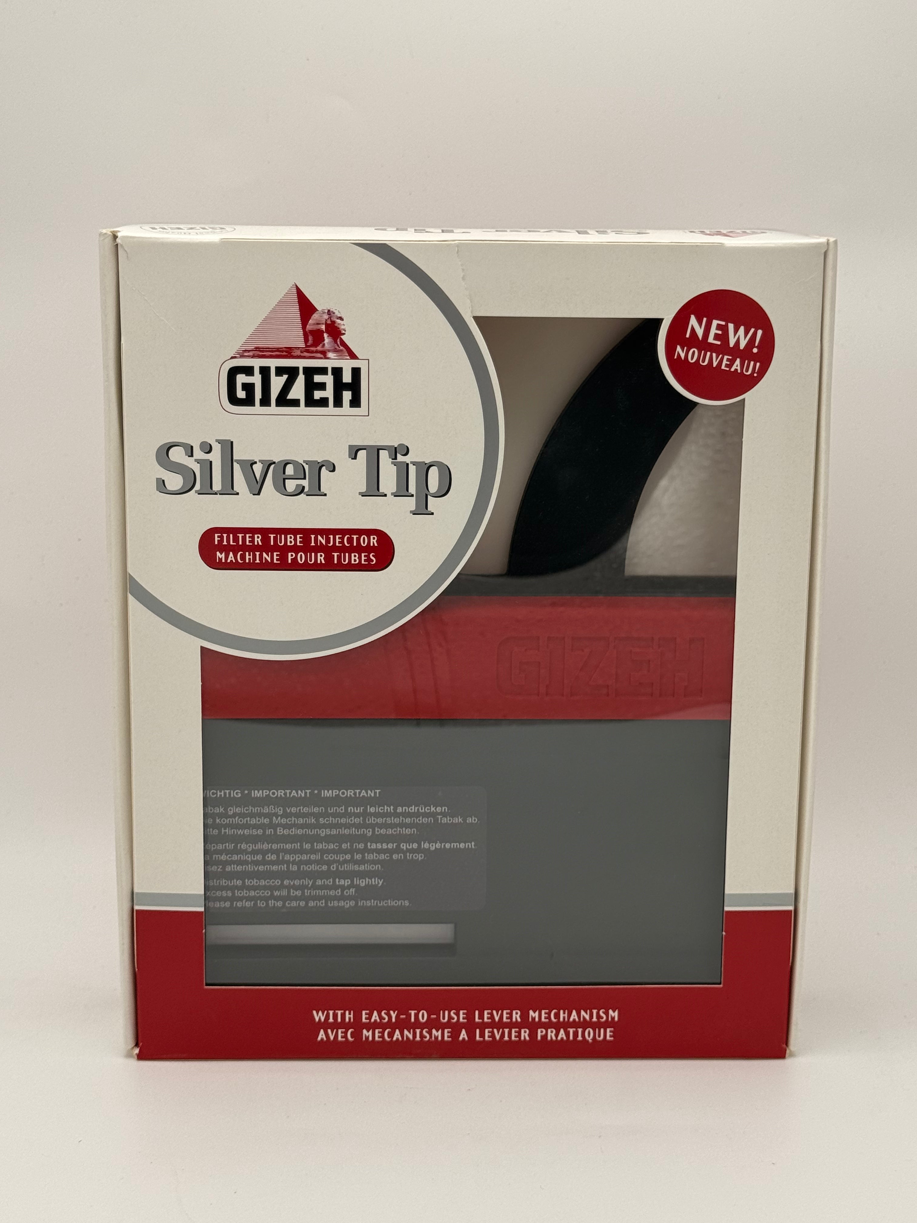 Gizeh Silver Tip Filter Tube Injector Machine Pour