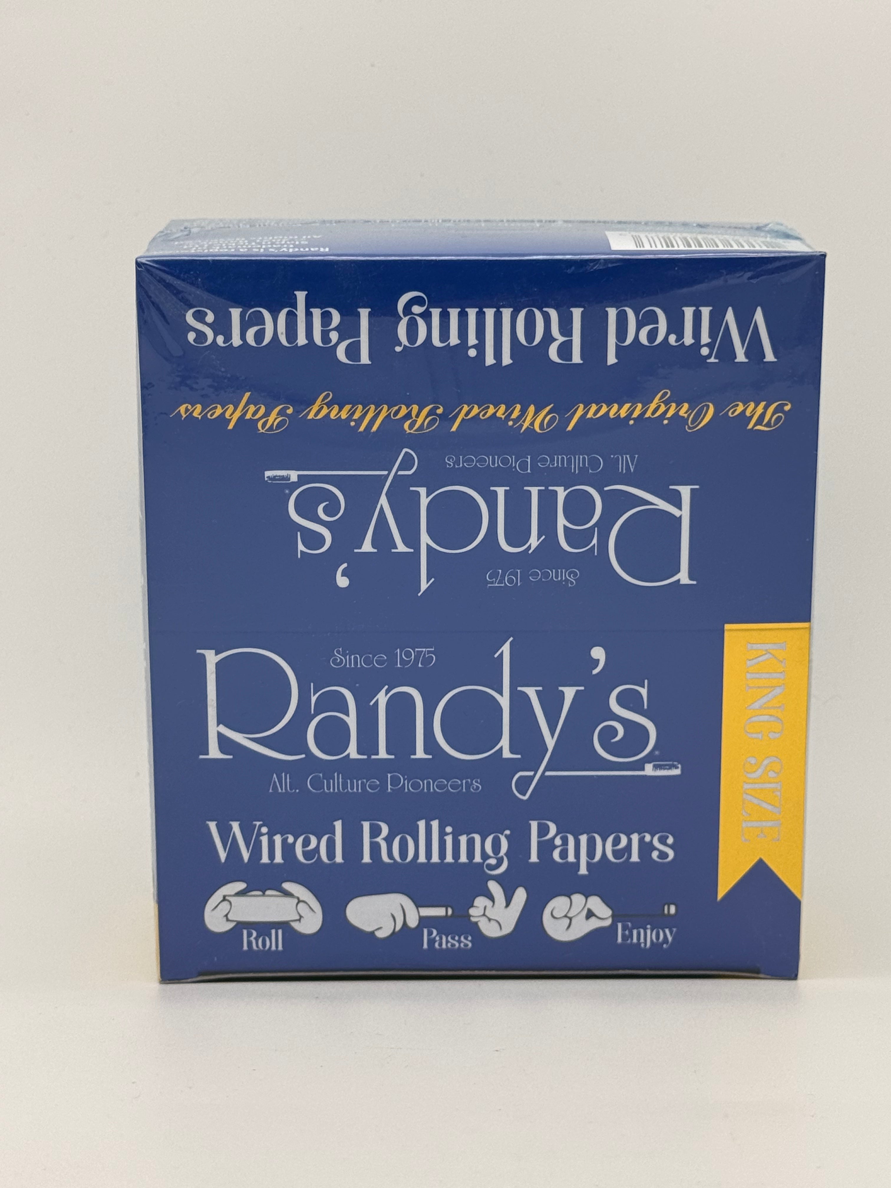 Randy's King Size Wired Rolling Papers 25ct
