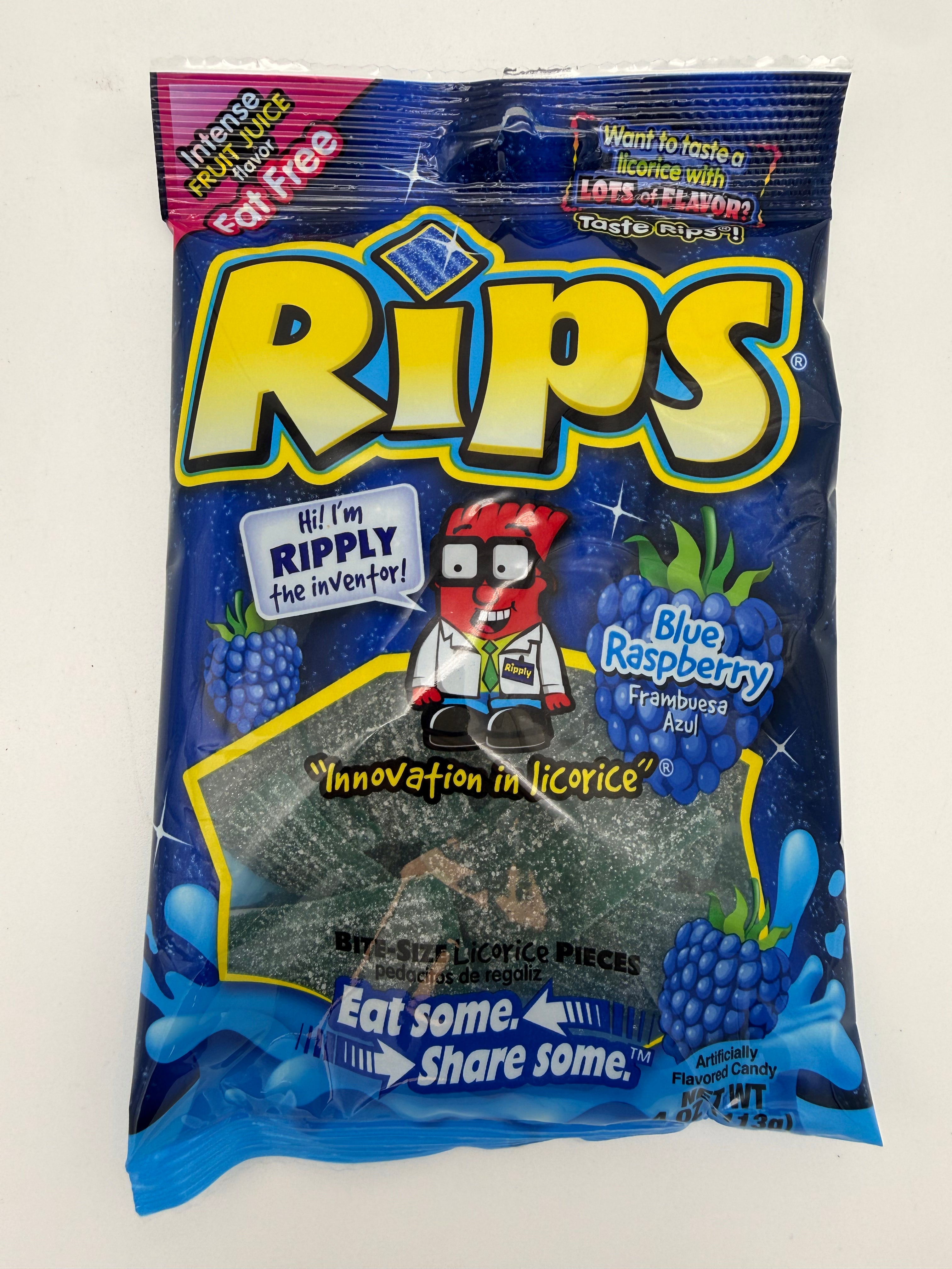 Rips Candy Blue Raspberry (113g) 12/4oz