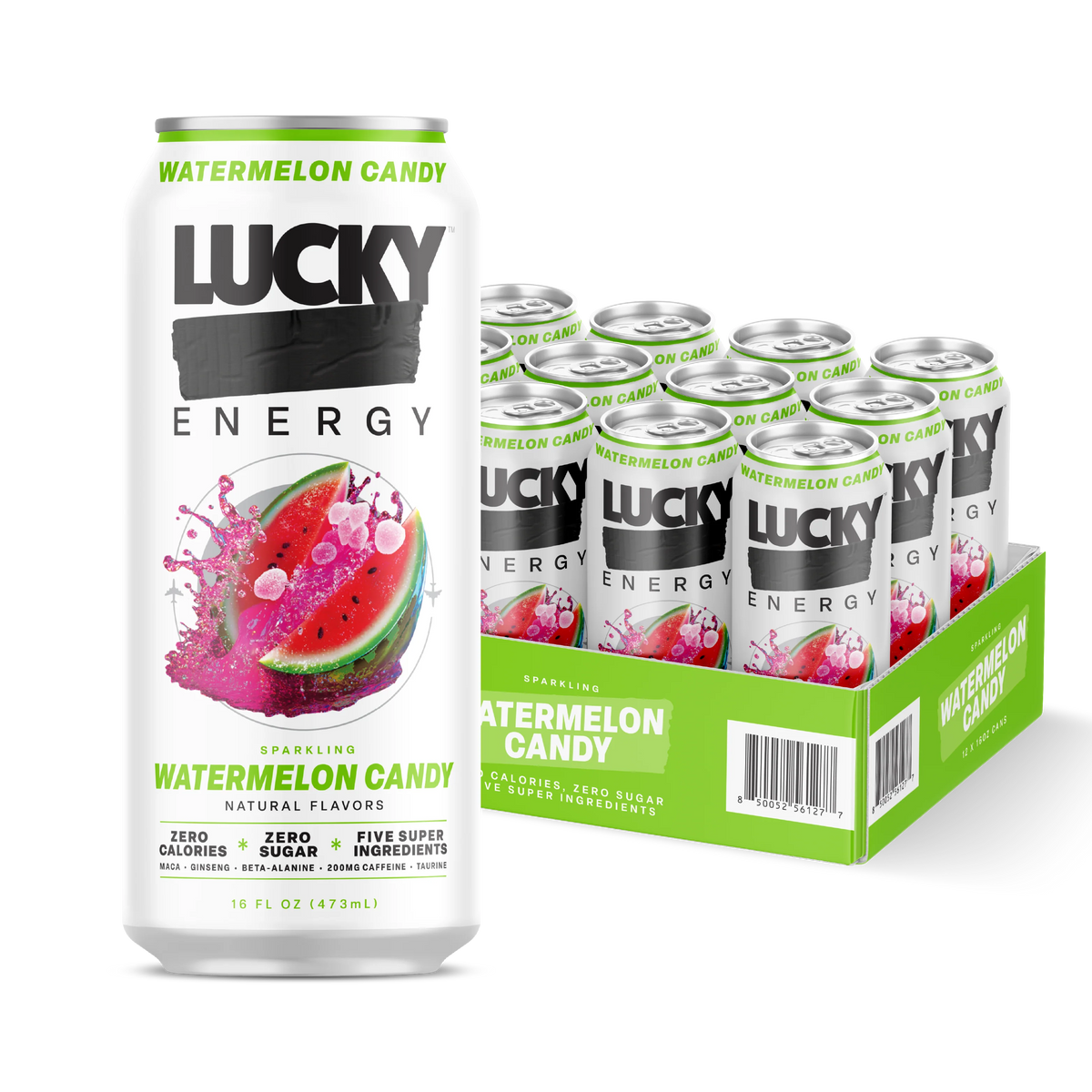 Lucky Energy Watermelon Candy 12/16oz