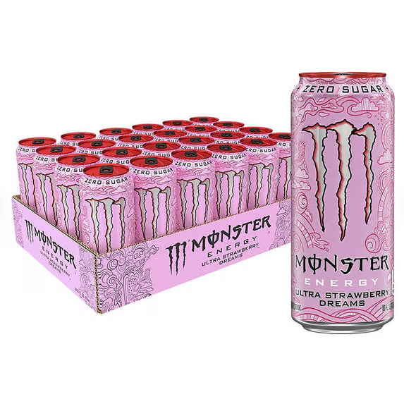 Monster Ultra Strawberry Dreams 24/16oz (473ml)