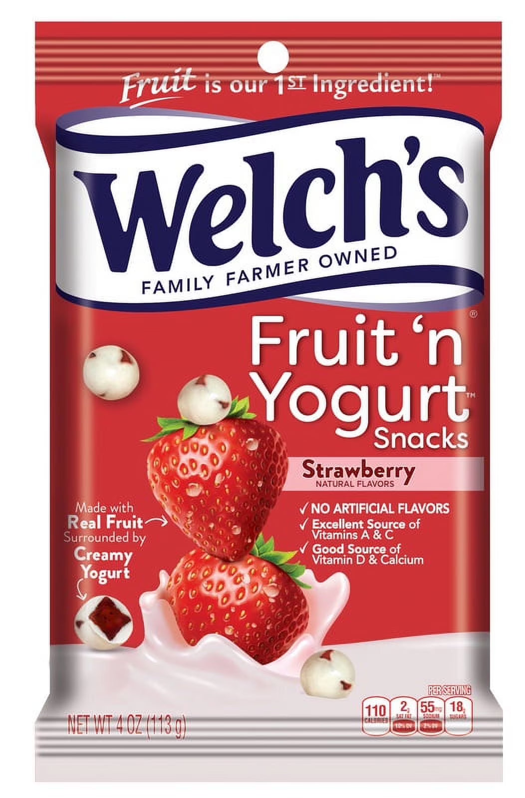 Welch's Fruit'n Yogurt Strawberry 12/4oz