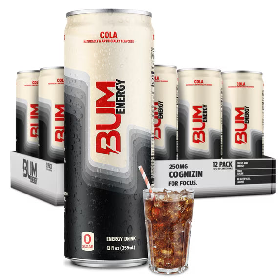 Bum Energy Cola 12/12oz Cans