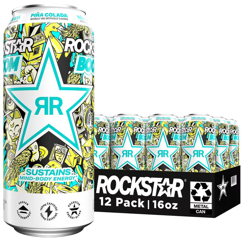 Rockstar 12/16oz Boom Whipped Pina Colada