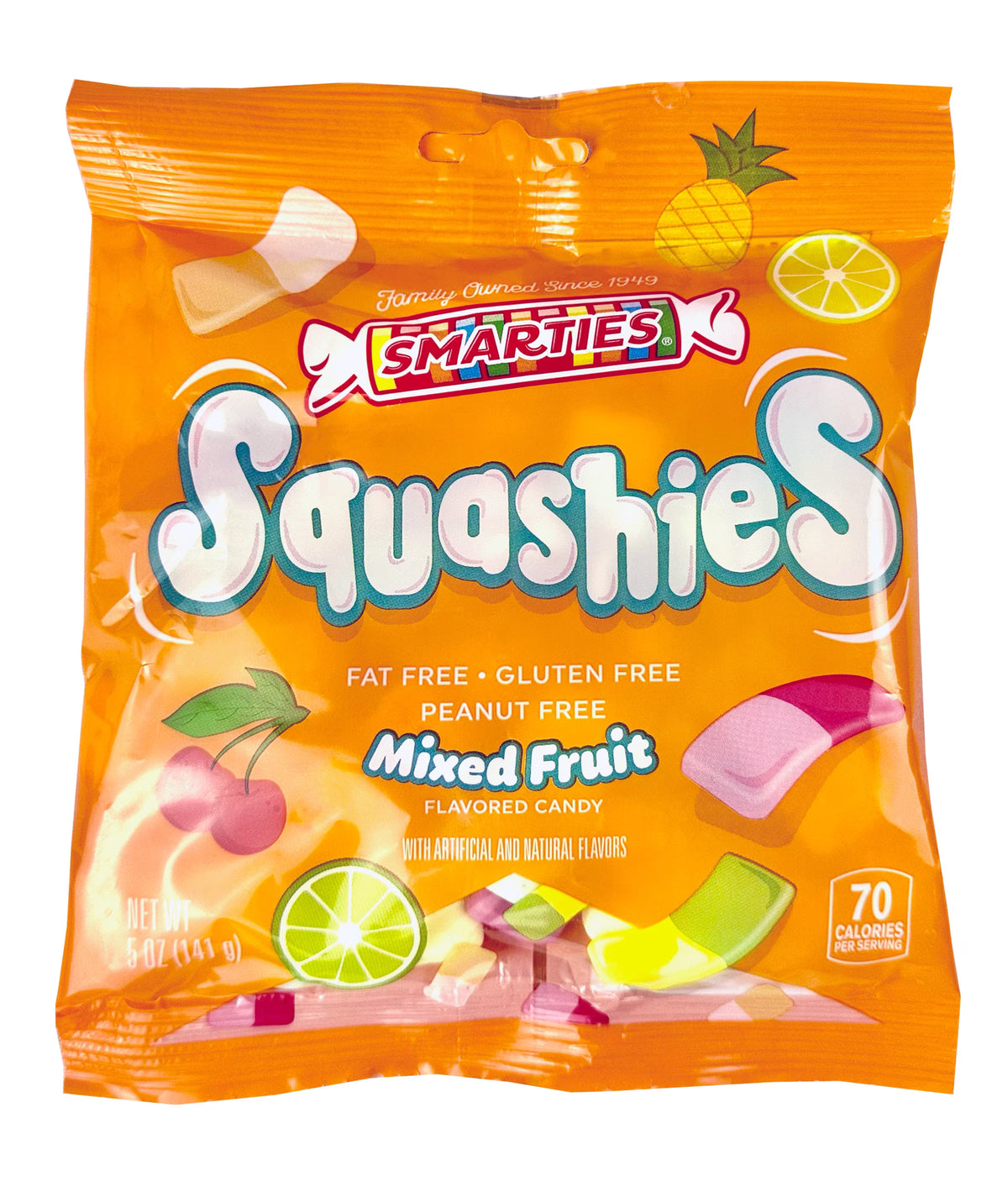 Smarties Squashies Mixed Fruit Candy 5oz