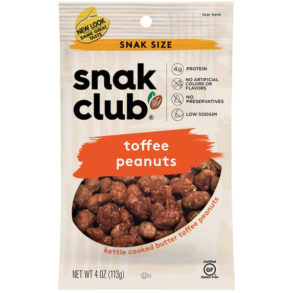 Snack Club Toffee Peanuts 6ct Bags