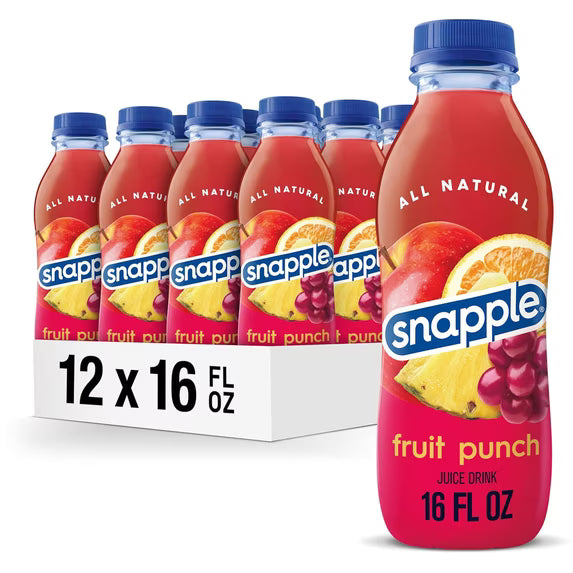Snapple Fruit Punch Tea 12/16oz (473ml)
