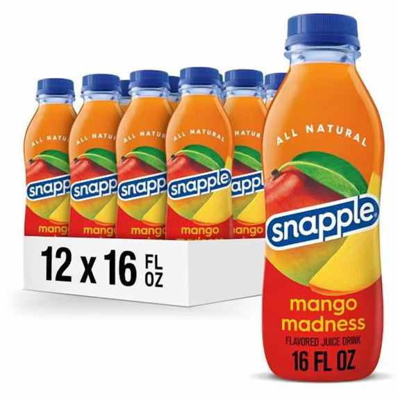 Snapple Mango Madness 12/16oz (473ml)