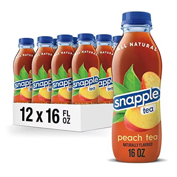 Snapple Peach Tea 12/16oz (473ml)