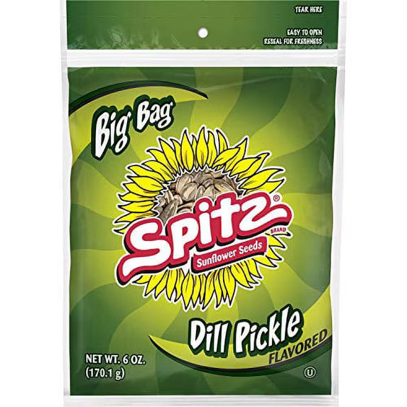 Spitz Seeds Dill Pickle 9/6oz Bags