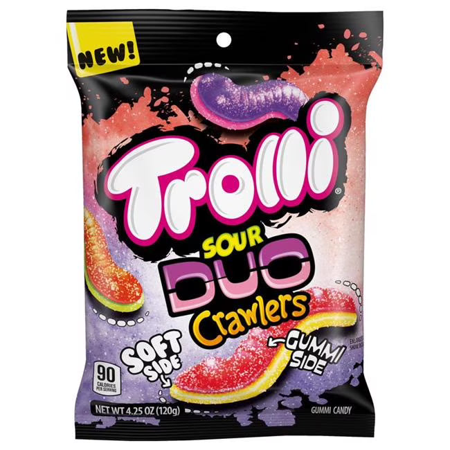 Trolli Sour Dou Crawlers Candy 12/4.25oz (120g)