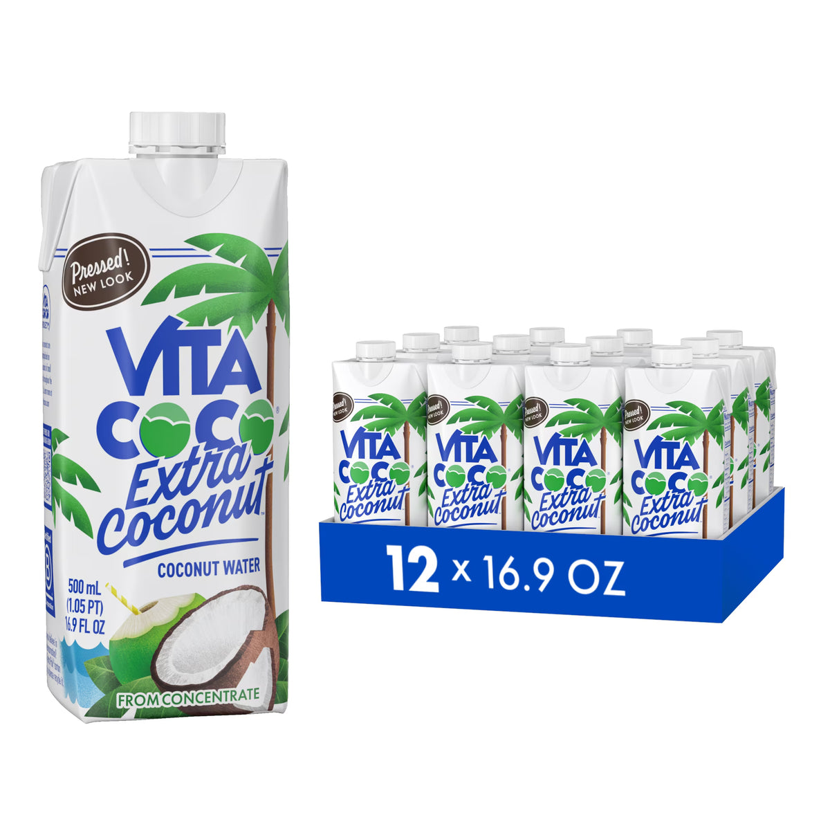 Vita Coco With Pressed Coconut 12/16.9oz (500ml)