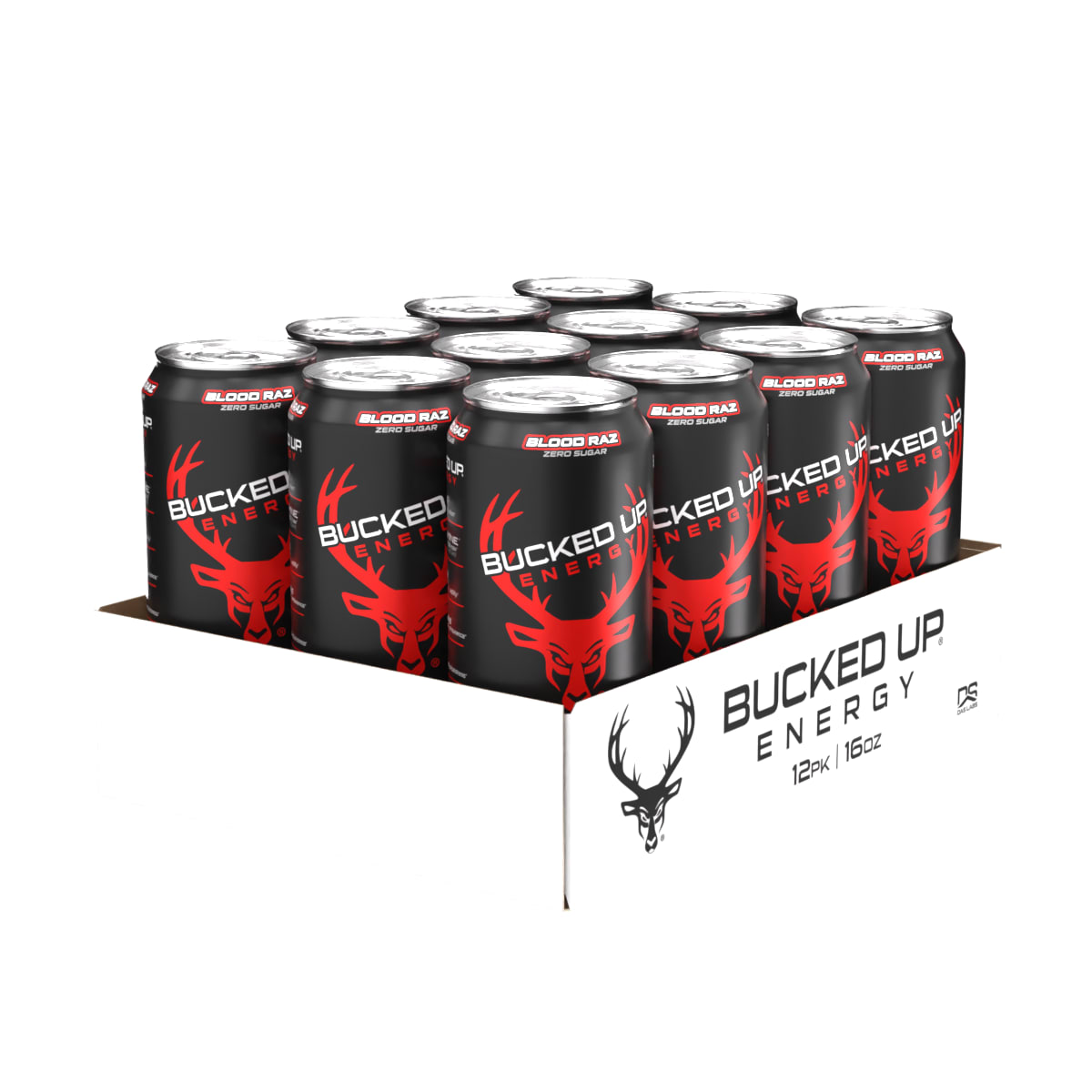 Bucked Up Blood Raz Energy 12/16oz